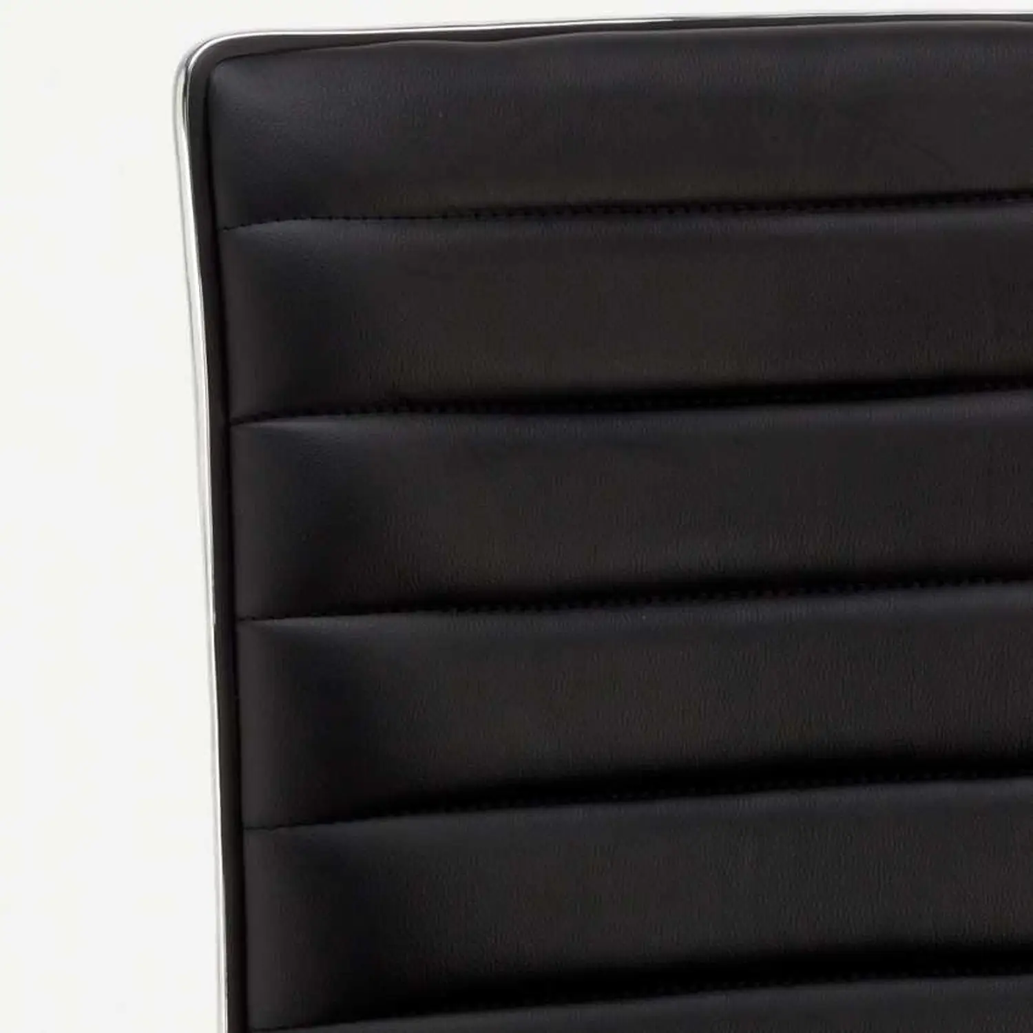 2 Sgabelli da Bar Mainz in Similpelle con Struttura Lucida Cromata, Girevole e Regolabile, Sgabello con Schienale per Casa Bar Cucina Salotto, Design Elegante e Moderno Colore Nero