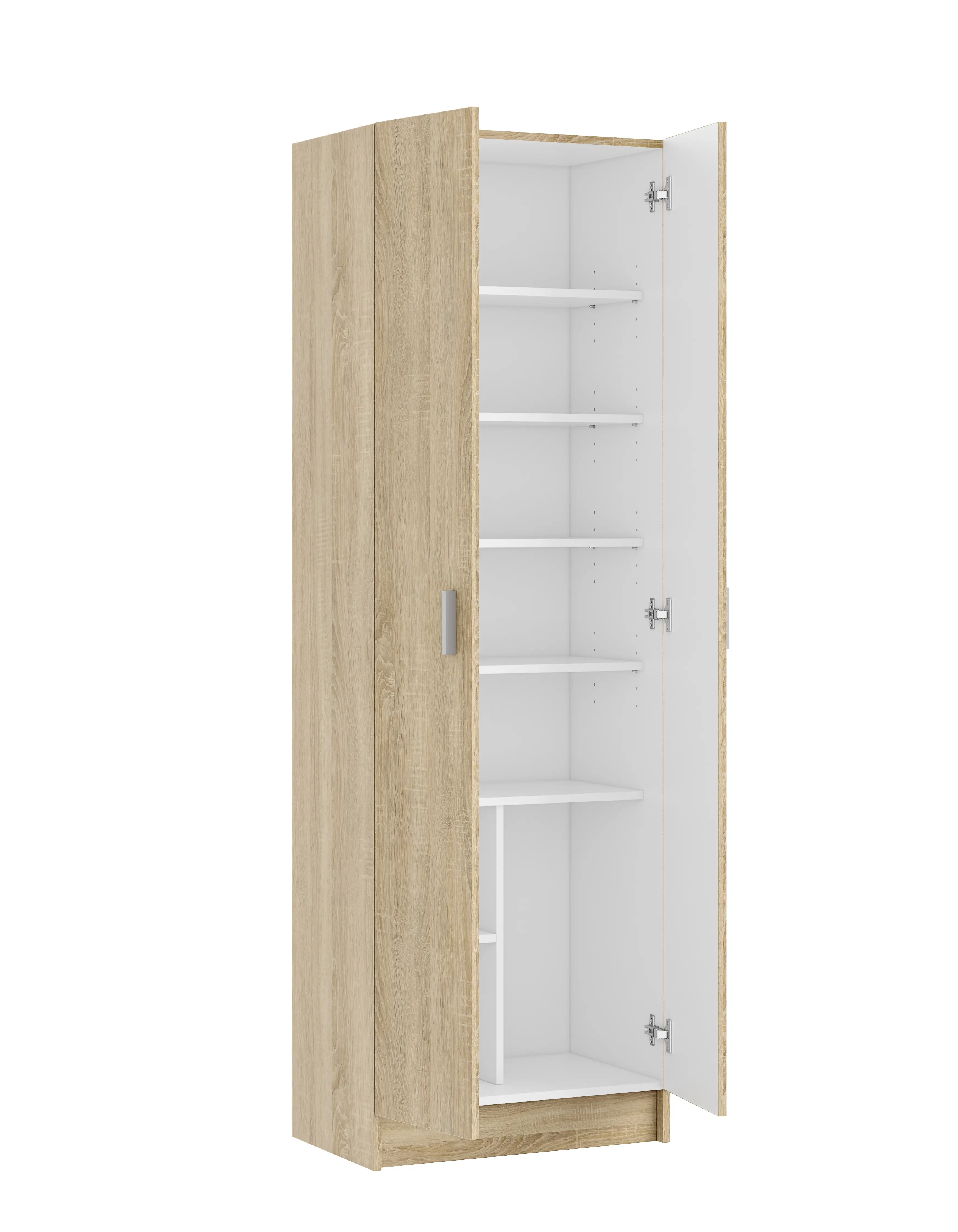 alphabet-armadio-armadietto-multiuso-a-colonna-con-2-ante-e-8-ripiani-ingresso-camera-da-letto-59-x-37-x-180-cm-colore-rovere-chiaro-438835