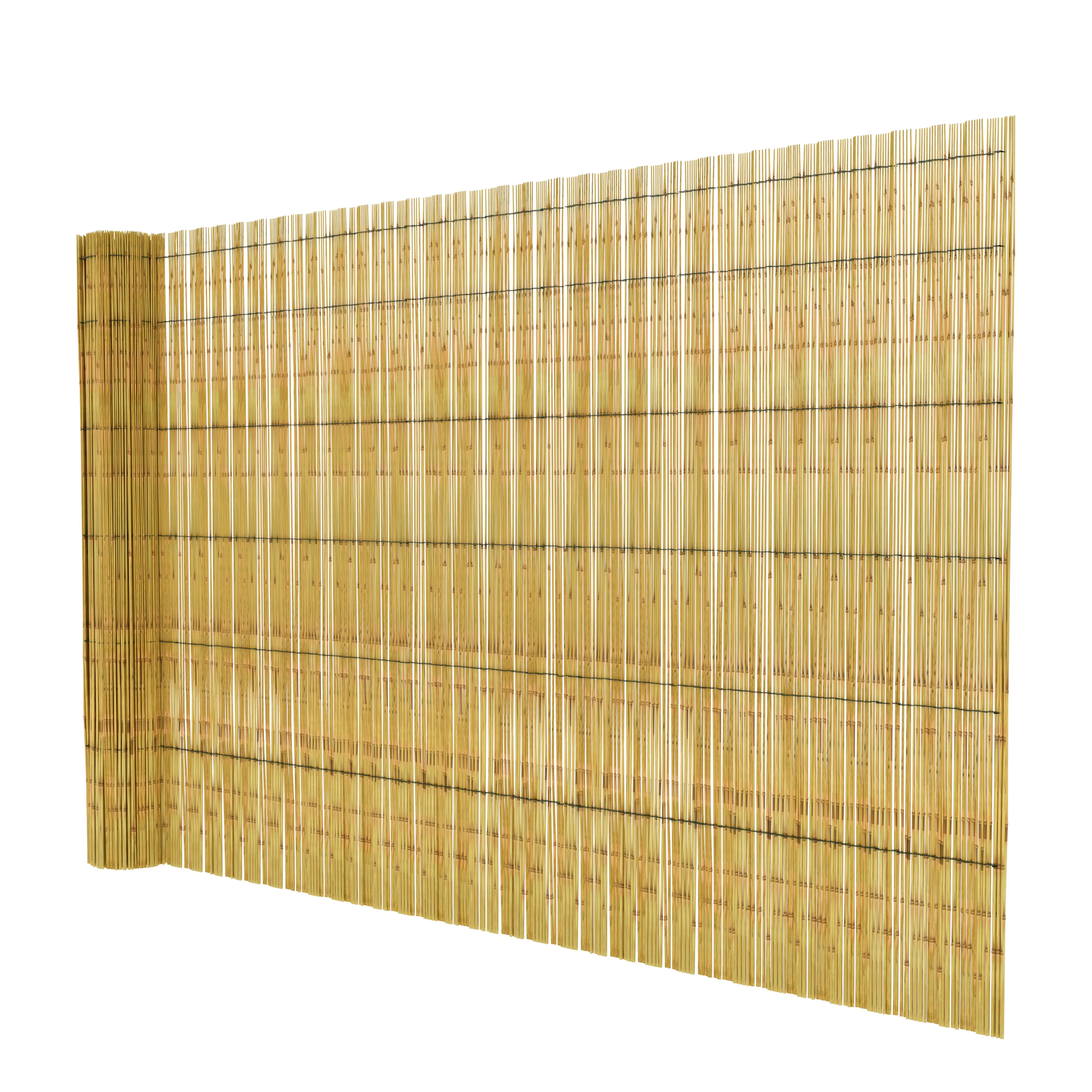 Arella In Canna Cannette In Bamboo Pelato Bambù Naturale Da 5 mm Arelle Canniccio Decorativo Recinzione Giardino Ringhiera Balcone Terrazza Piscina Stuoia Ombreggiante Frangivista 1 x 3 M