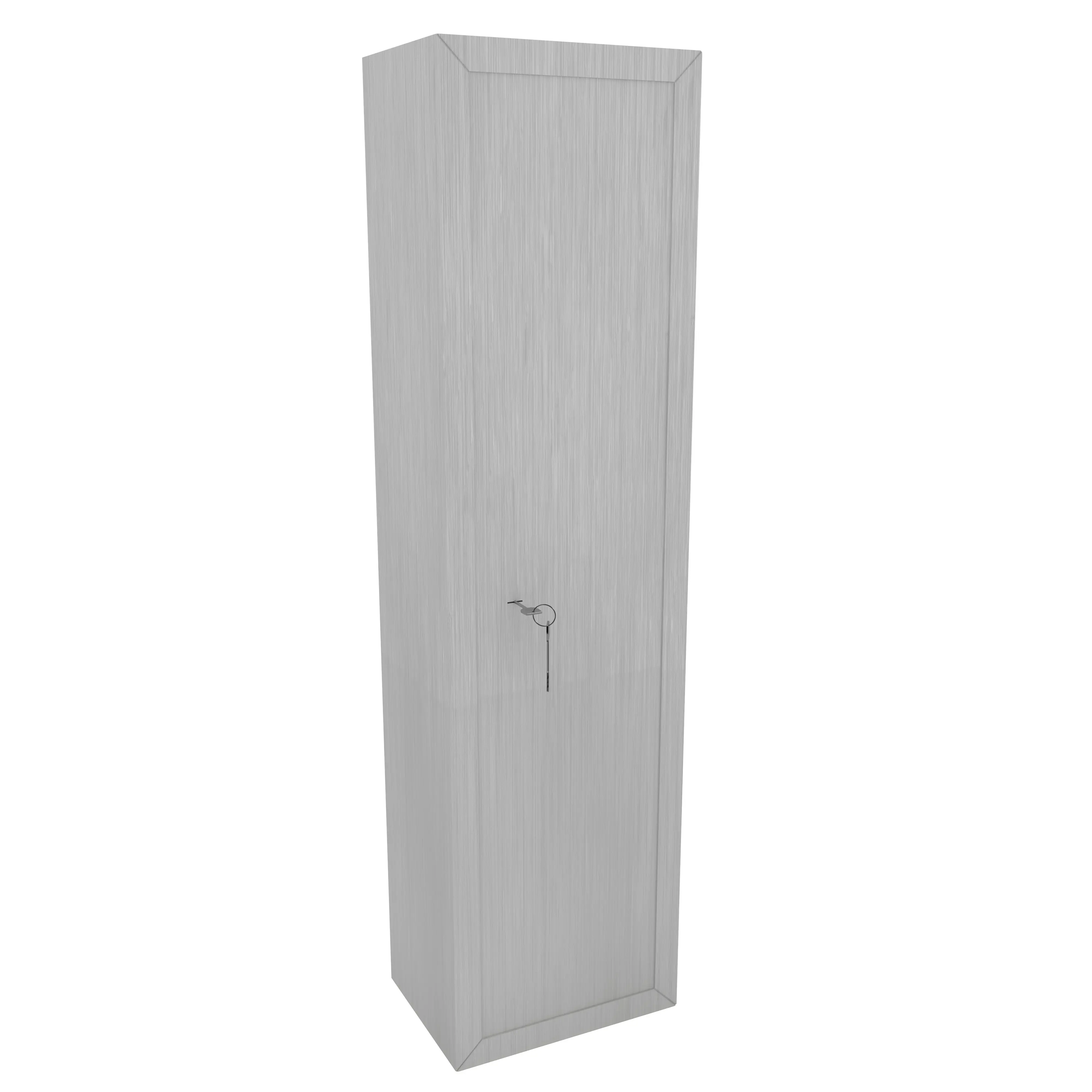 Armadio Portafucili Armi Blindato Fuciliera In Acciaio Con Cassetto Tesoretto Con Serratura E Chiave A Doppia Mappa Cassaforte Sicura Grigio Effetto Legno Collin 148 x 34 x 28 Cm (5 Posti)