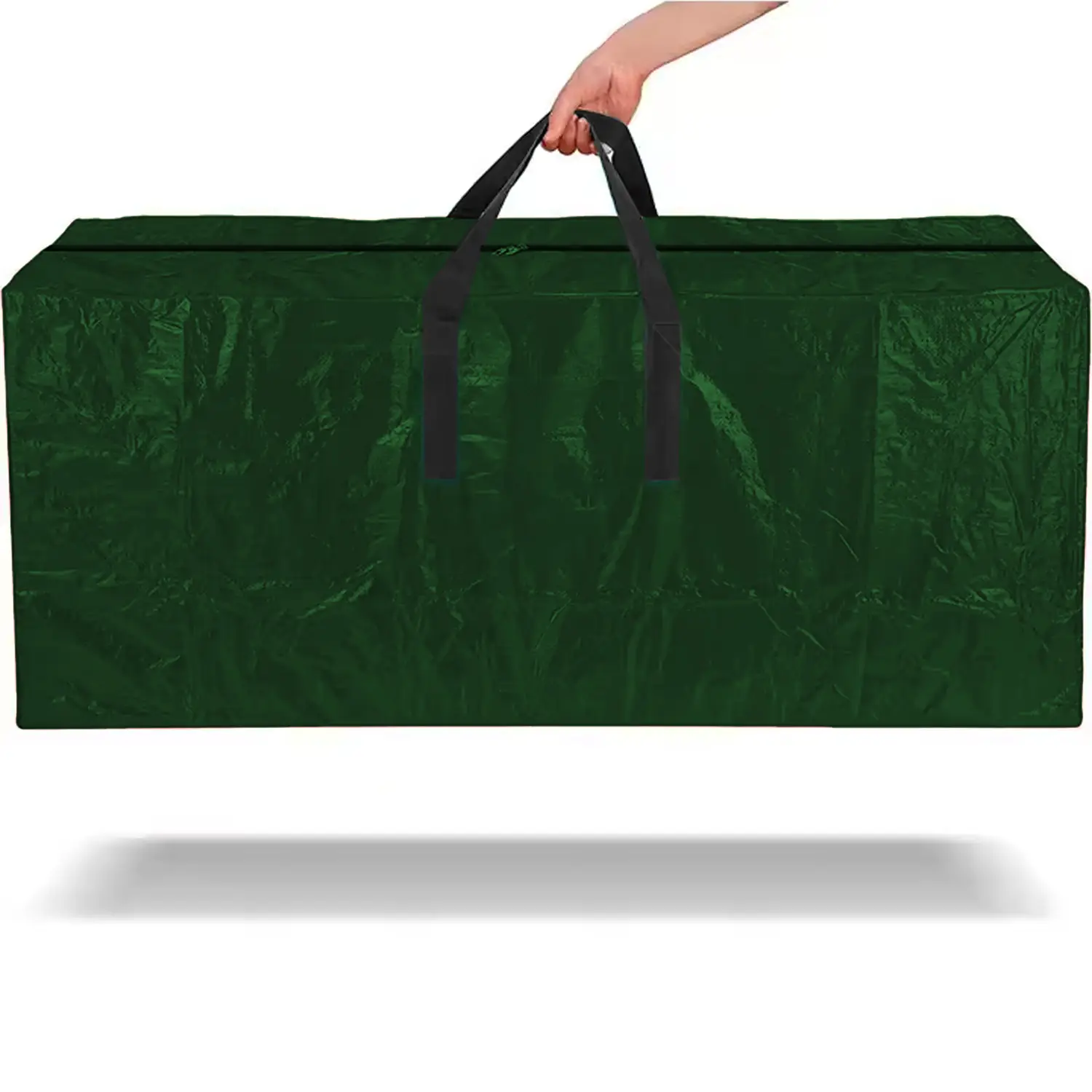 Borsa Per Albero Di Natale Fino A 210 Cm Sacca Di Stoccaggio In Poliestere 600D Anti UV Adatta Anche Per Trasloco Cuscini Giardino Con Maniglie Custodia Impermeabile 120 x 32 x 45 Cm Verde