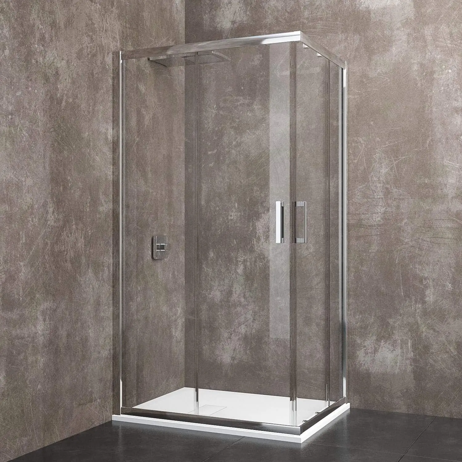 box-doccia-rettangolare-195-cm-h-cabina-bagno-con-porte-scorrevoli-ante-in-cristallo-temperato-trasparente-da-6-mm-struttura-alluminio-anodizzato-maniglie-in-acciaio-cromato-70-x-110-cm-190950-1