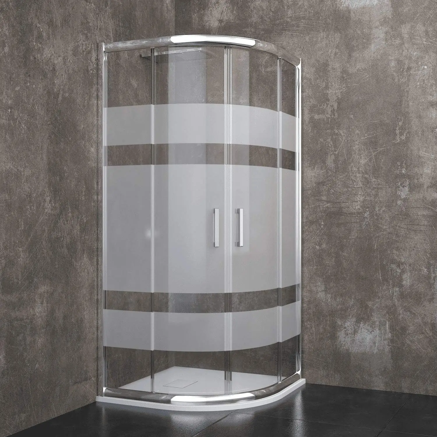 box-doccia-semicircolare-in-cristallo-temperato-serigrafato-da-6-mm-con-porte-ante-scorrevoli-195-cm-h-struttura-alluminio-anodizzato-maniglie-in-acciaio-cromato-design-coira-80-x-80-cm-190142-1