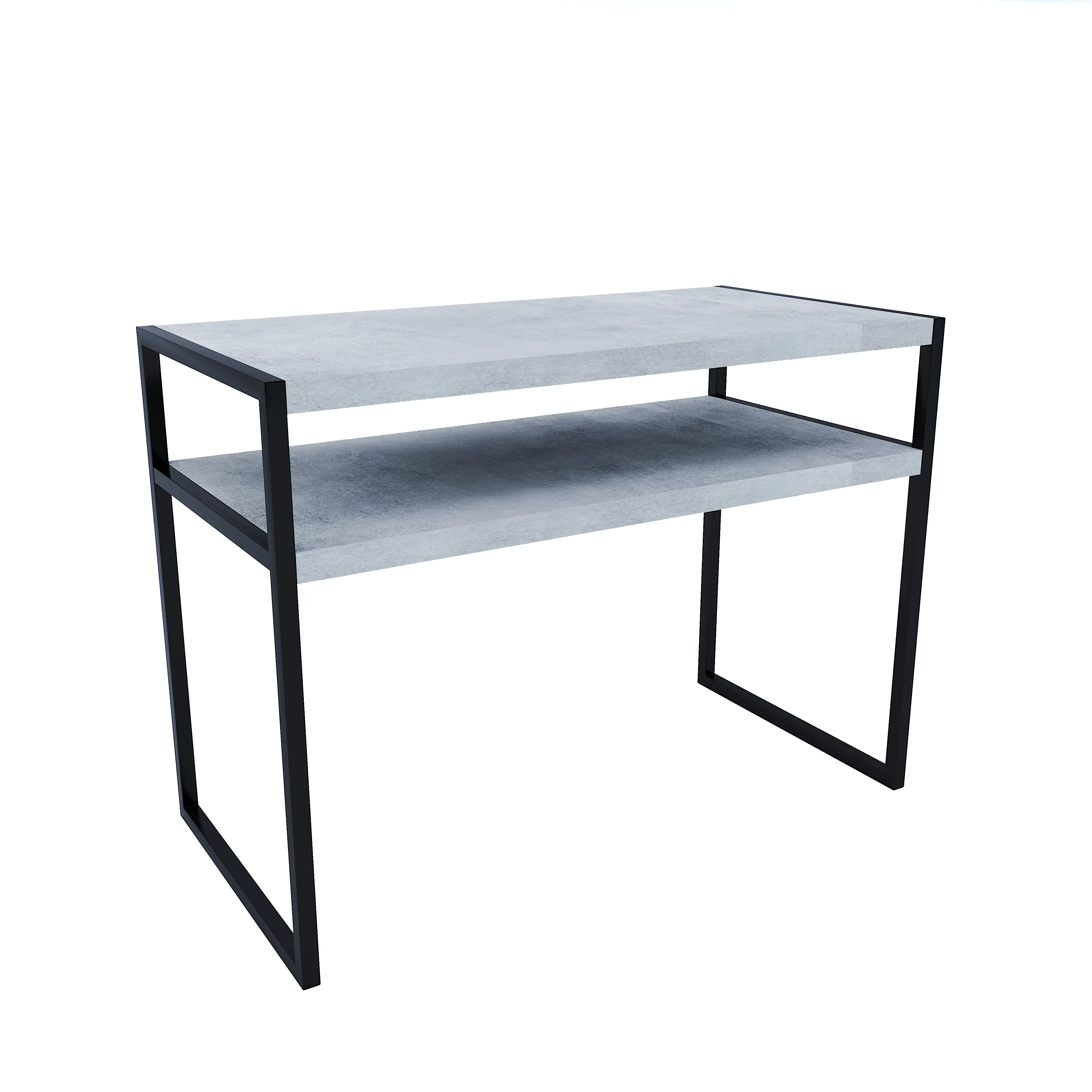 Consolle Con Ripiano Tavolo Da Ingresso Salotto Tavolino Stretto Per Sala Da Pranzo Soggiorno In Legno Con Gambe In Metallo Design Elegante E Moderno Skive 110 x 80 x 40 Cm (Grigio Cemento)