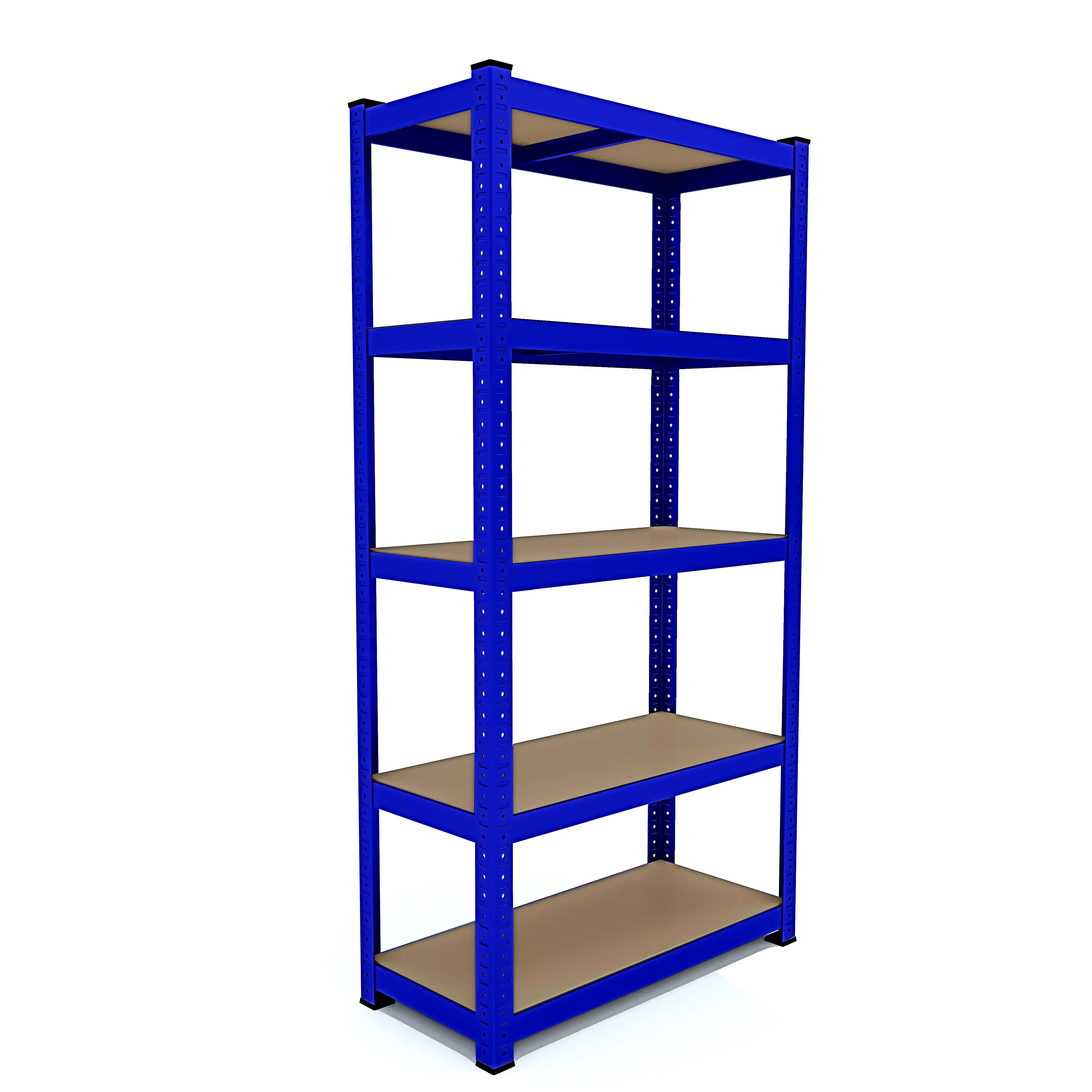 2 Scaffali In Metallo E MDF Scaffale Ad Alta Portata Fino a 875 kg Con 5 Ripiani Regolabili Ideale Per Garage Officina Cantina Capannone Magazzino Design Modulare 180 x 90 x 40 cm (Blu)