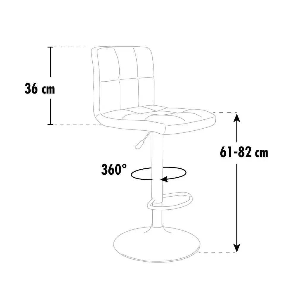 2 Sgabelli Smirne da Bar Cucina Sedia in Ecopelle con Schienale Alto, Sgabello Girevole Ed Altezza Regolabile con Poggiapiedi per Casa, Design Elegante Moderno Colore Giallo