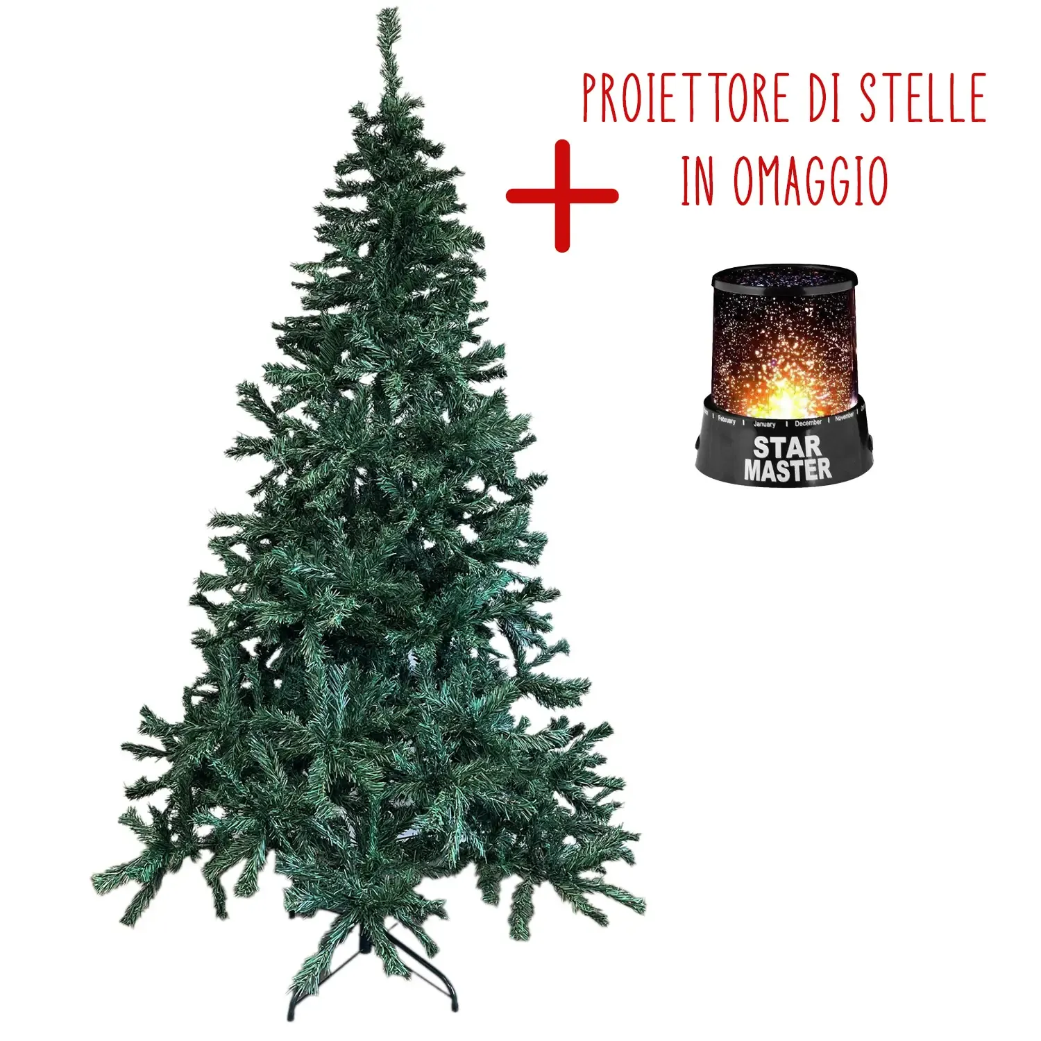 albero-di-natale-210-cm-con-proiettore-di-stelle-in-omaggio-862-rami-folto-montaggio-a-ombrello-base-a-croce-sicura-in-metallo-doppia-foglia-colorata-in-pvc-abete-natalizio-210-cm-862-rami-437485