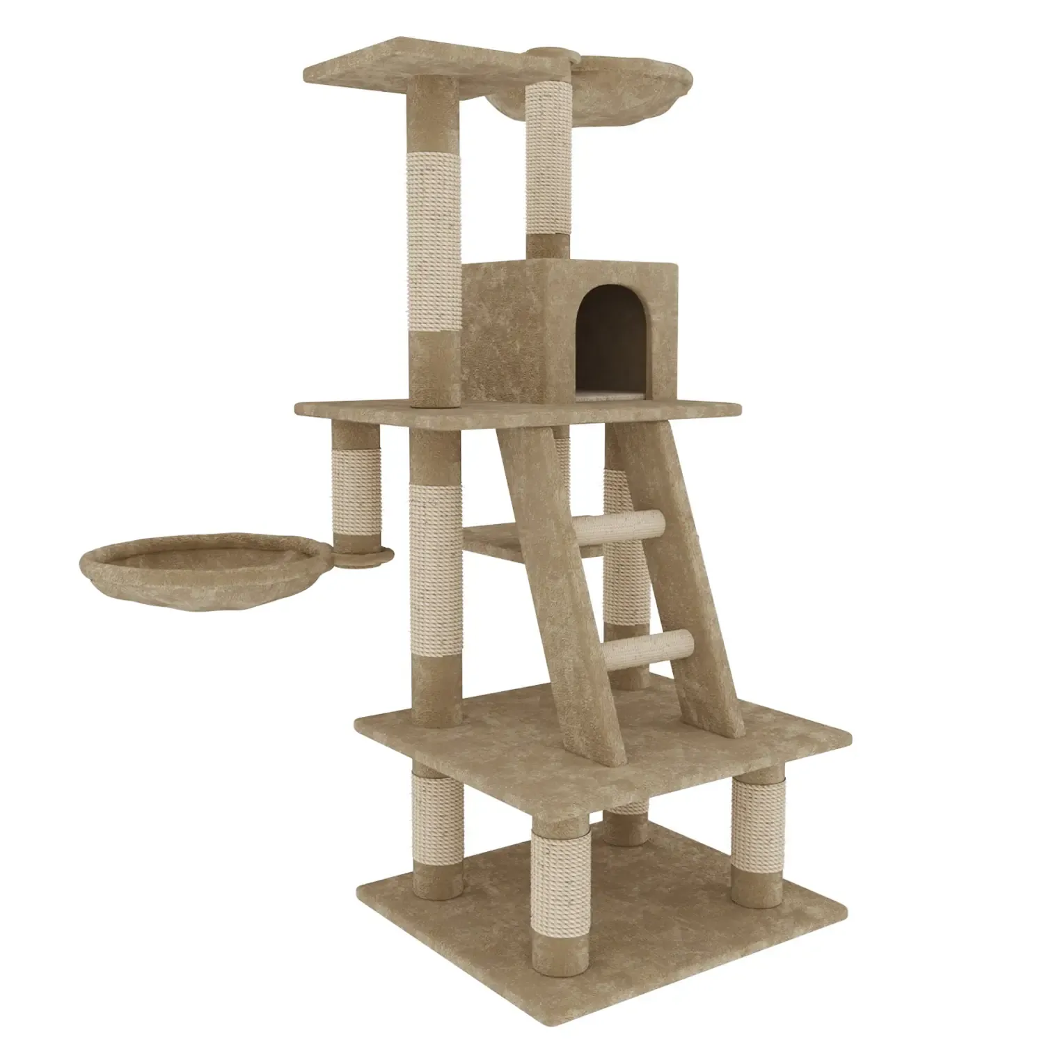 Albero Gatto Graffiatoio Cuccia Giocattolo Parco Giochi Tiragraffi Sisal