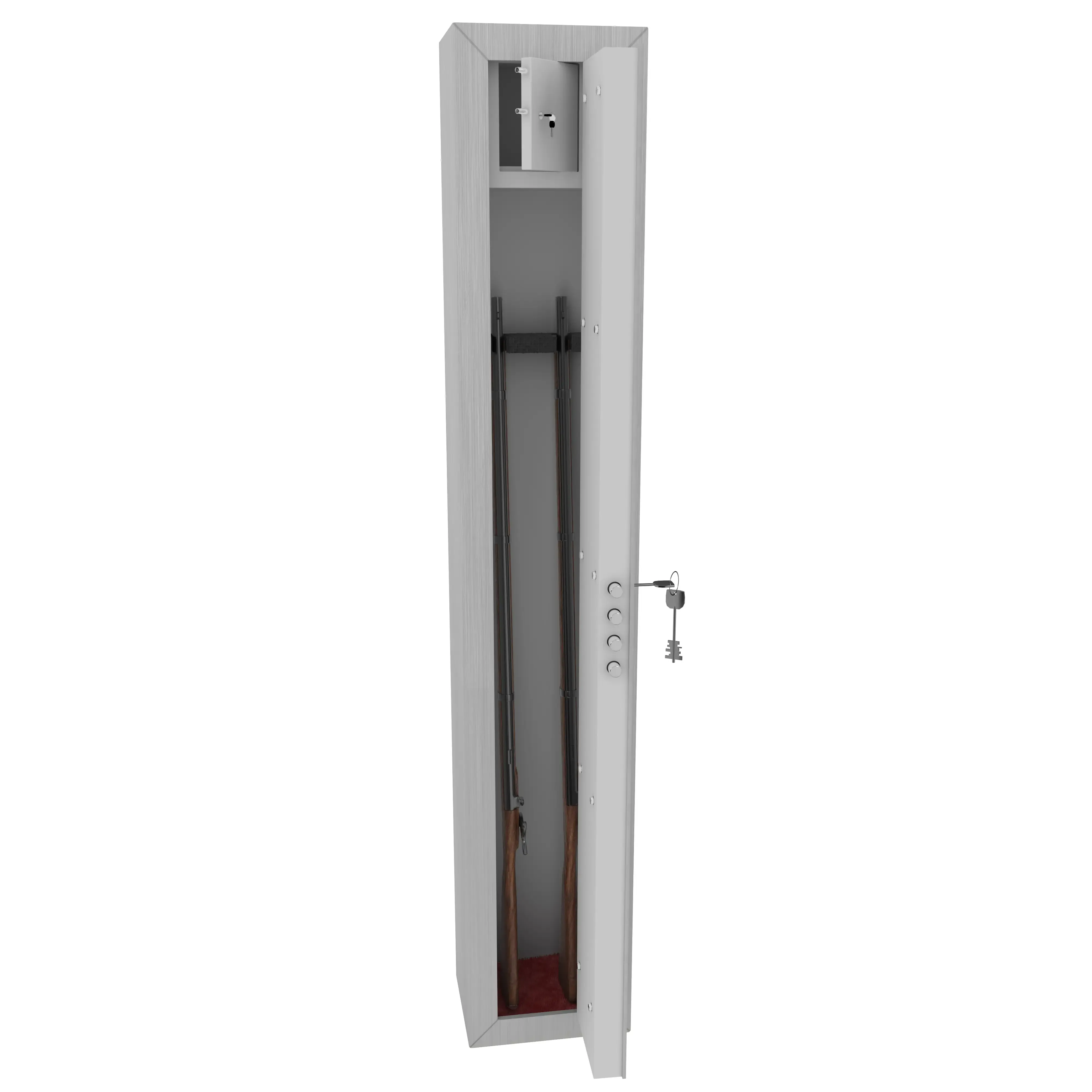 armadio-portafucili-armi-blindato-fuciliera-in-acciaio-con-cassetto-tesoretto-con-serratura-e-chiave-a-doppia-mappa-cassaforte-sicura-grigio-effetto-legno-collin-145-x-25-x-20-cm-2-posti-191201-1