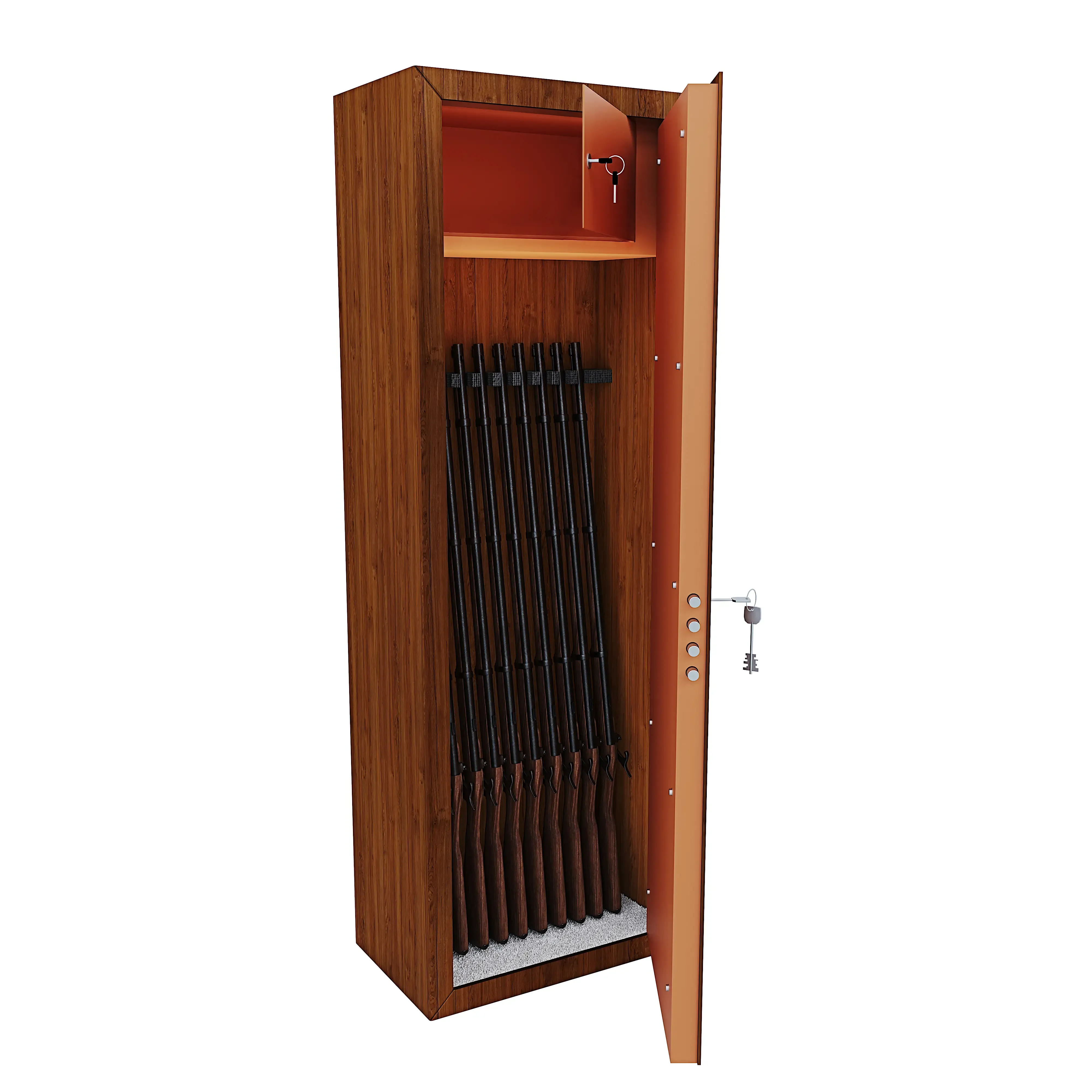 armadio-portafucili-armi-blindato-fuciliera-in-acciaio-effetto-legno-con-cassetto-tesoretto-con-serratura-e-chiave-a-doppia-mappa-cassaforte-sicura-waco-colore-marrone-10-posti-191179-1