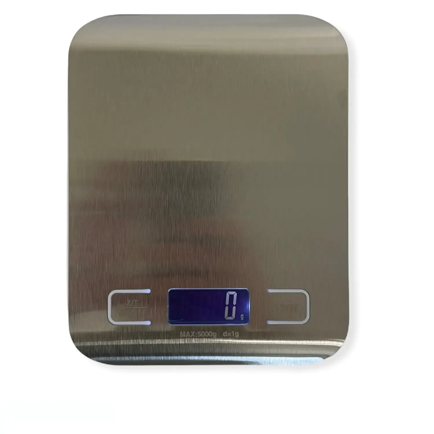 Bilancia Digitale Smart Da Cucina 1 g / 5 kg In Acciaio Inox Inossidabile Professionale Alta Precisione Bilancino Elettronico Funzione Tara Bilancia Alimenti Display LCD 2 Batterie Incluse , Argento