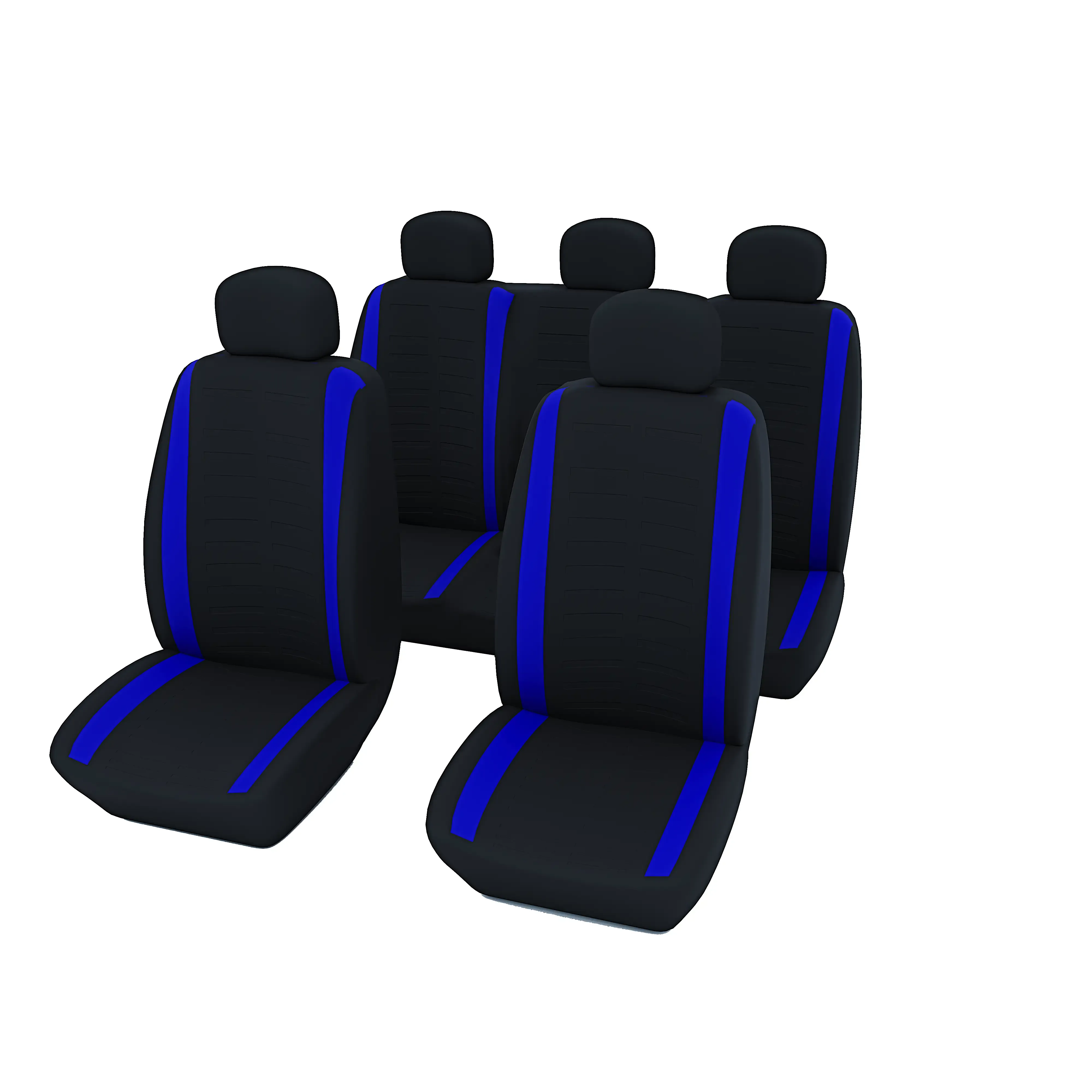 Coprisedili Auto Universali Copri-Sedili Tulare Anteriore Posteriore Coprisedile Macchina Protezione Schienale Guidatore Passeggeri Accessori Interno Tappezzeria Copri Poggiatesta Elasticizzato Blu