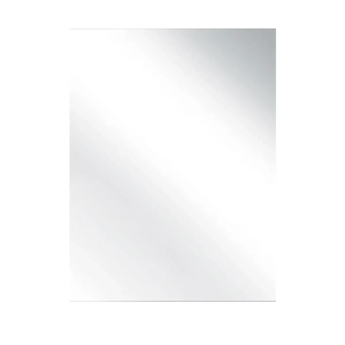Specchio Rettangolare Filolucido Con Vetro Da 5 mm Bordi a 90° Installazione Verticale e Orizzontale Reversibile Con Pellicola Antiesplosione e Ganci Inclusi Design Moderno Per Bagno E Casa - 60 x 75 cm
