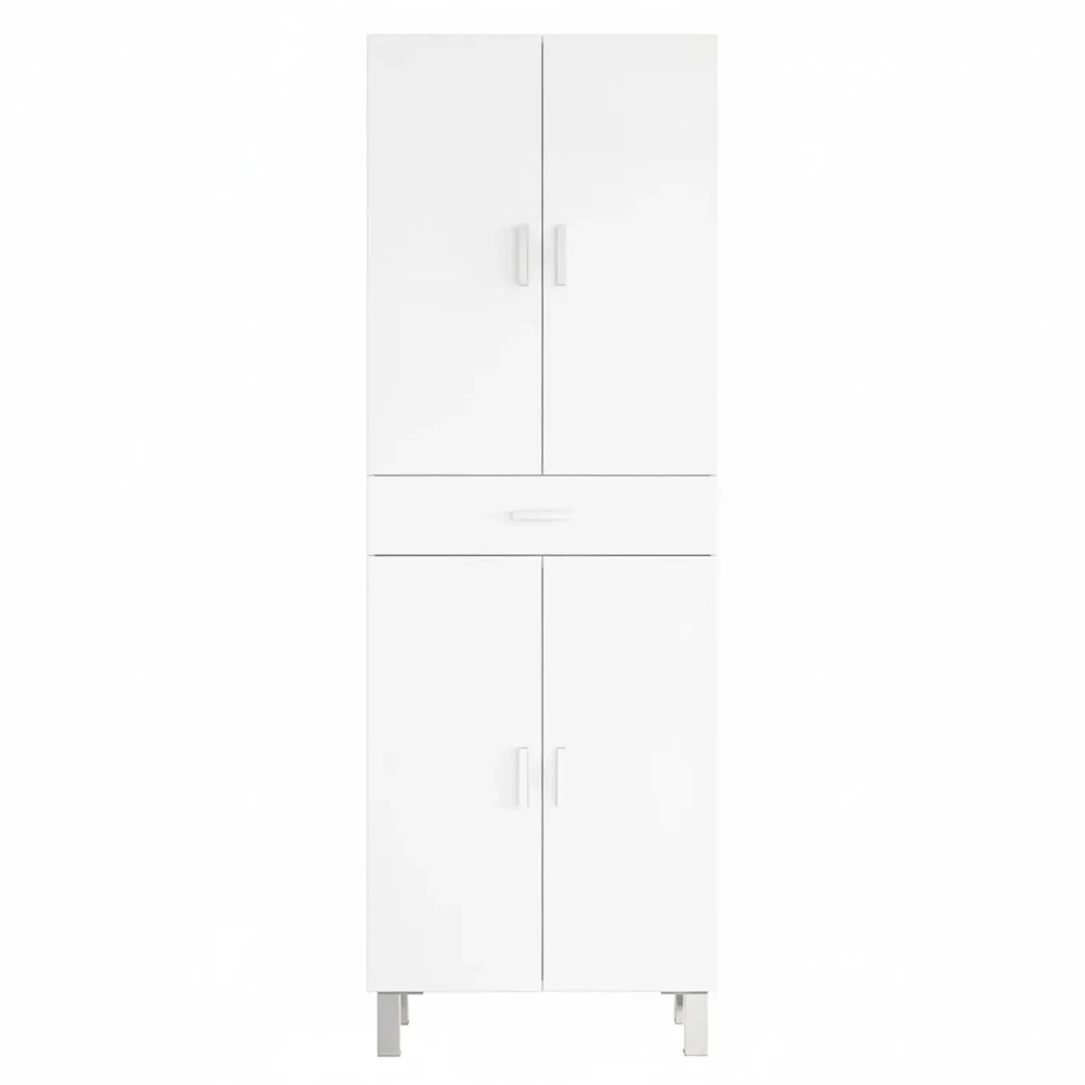 Colonna Bagno Con 4 Ante 4 Ripiani E Cassetto Mobile Alto Moderno Salvaspazio Con Mensole Regolabili Design Elegante Minimal Per Bagno Lavanderia Ripostiglio