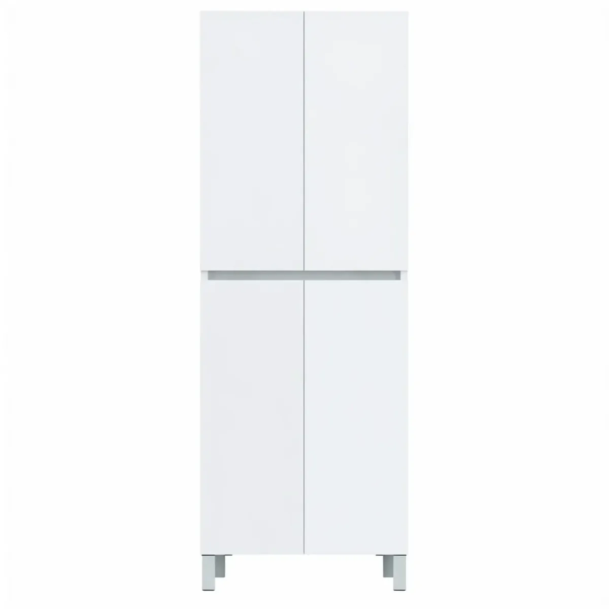 Colonna Bagno 4 Ante Con Ripiani Regolabili Mobile Alto Salvaspazio Design Moderno Elegante Ideale Per Bagno Lavanderia Ripostiglio