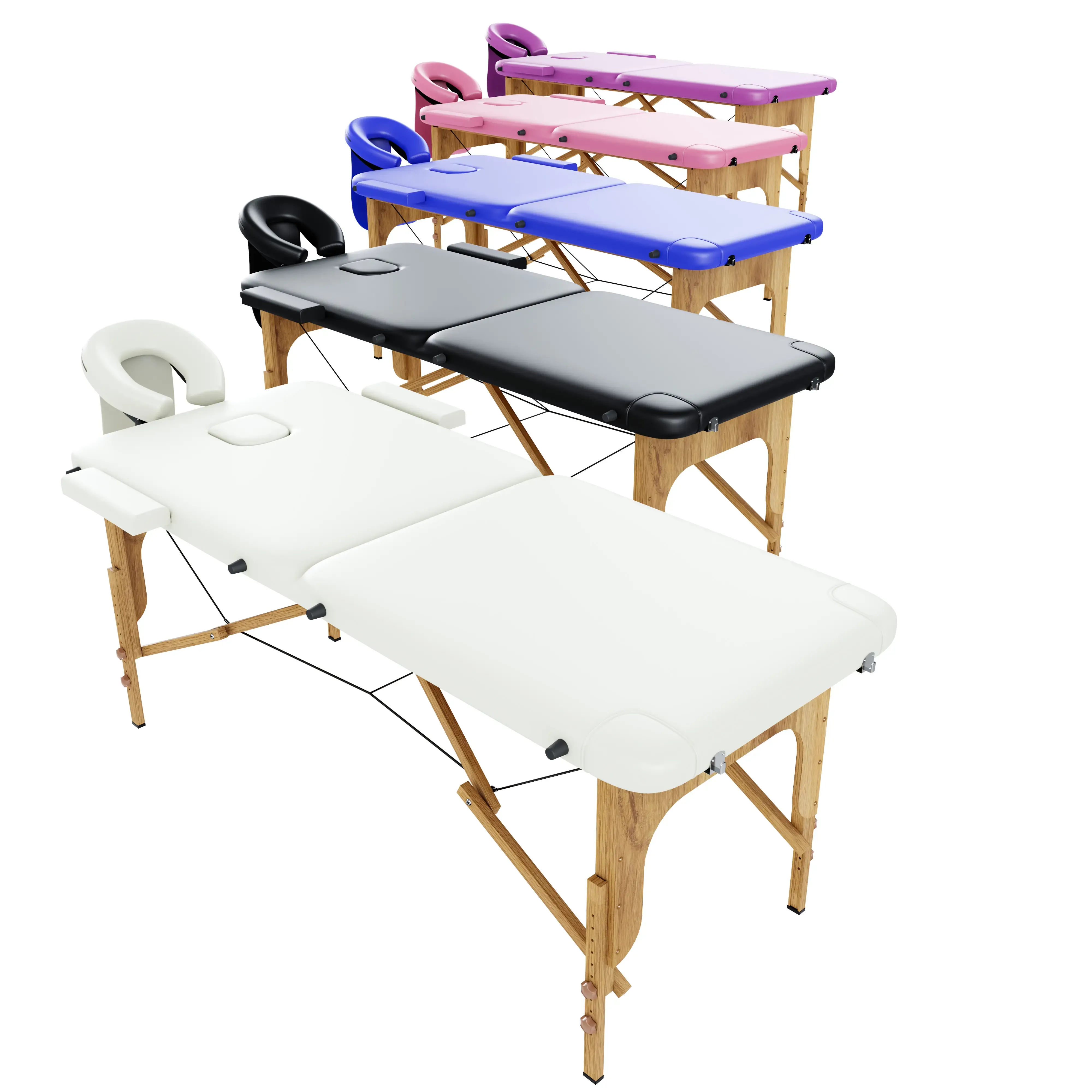 Lettino Massaggio Pieghevole Pannello Reiki Angoli Arrotondati Rinforzati Richiudibile Fisioterapia Altezza Regolabile Poggiatesta Braccioli Borsa Trasporto