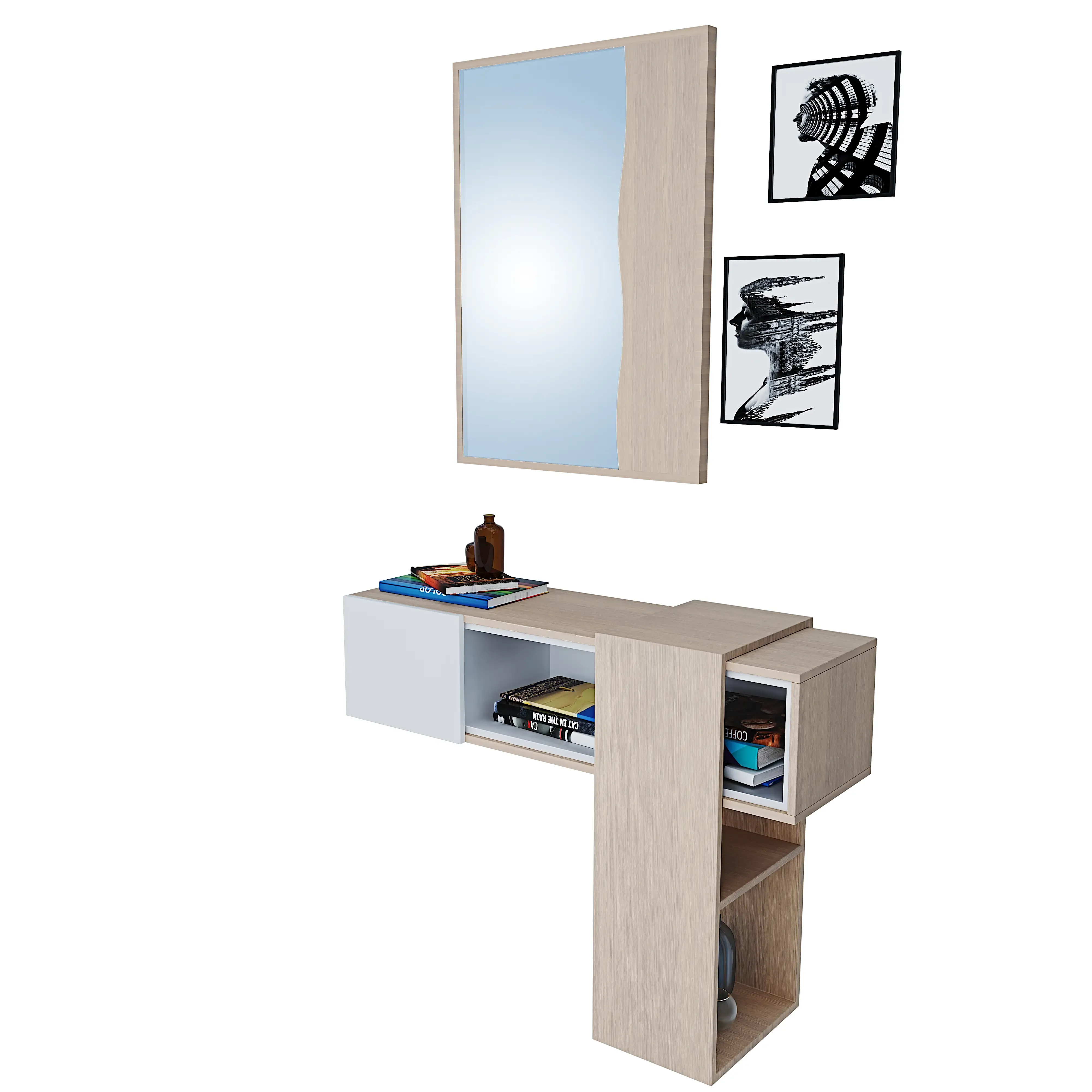 mobile-danzica-mobiletto-da-ingresso-mensola-sospesa-con-specchio-e-ripiani-scorrevole-arredo-arredamento-sala-100-x-315-x-75-cm-colore-bianco-e-rovere-440457