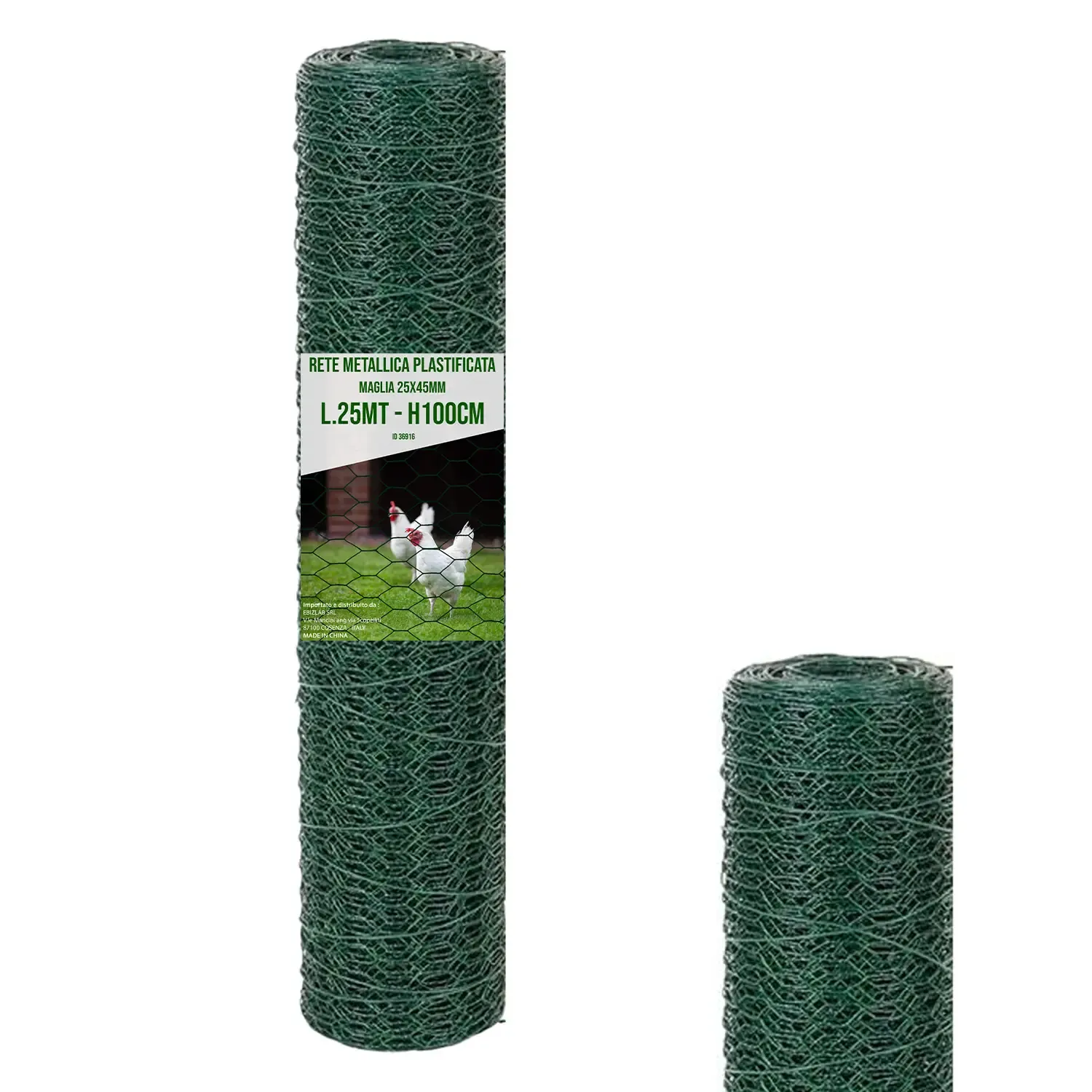 Rete Metallica Plastificata Esagonale Per Recinzione Reti Per Pollaio Pollame Animali Piante Recinzioni Conigli Filo Giardino Senza Corrente Verde Altezza 100 Cm Maglia Da 25 Mm Lunghezza 25 M