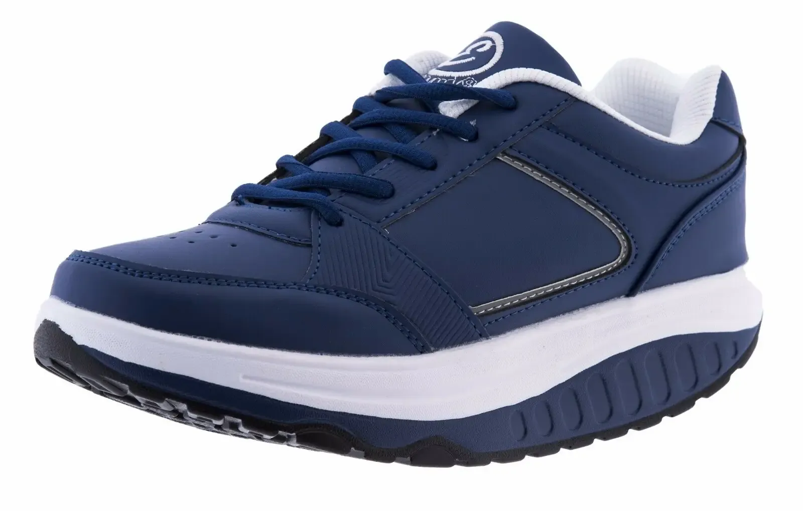 Scarpe Sneakers Rassoda Glutei Benessere Dimagranti Sportive Fitness Basculanti  Casual Per Camminata Running jogging Shoes Traspirante  N 38 Blu Bianco