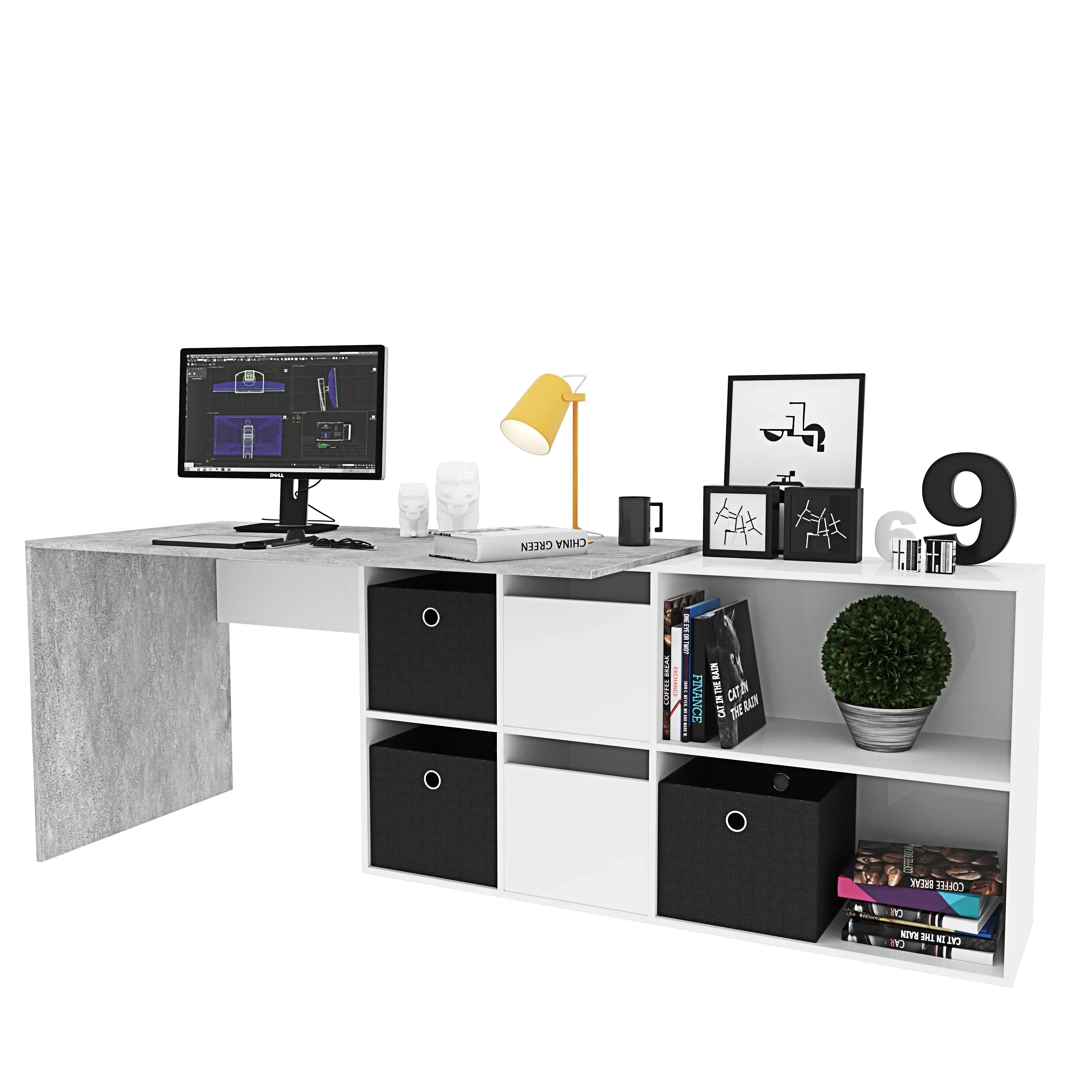 scrivania-multiposizione-con-scompartimenti-murcia-scrittoio-mobile-per-computer-desk-da-ufficio-soggiorno-sala-da-pranzo-136-x-74-x-66-cm-colore-bianco-lucido-e-grigio-cemento-438815