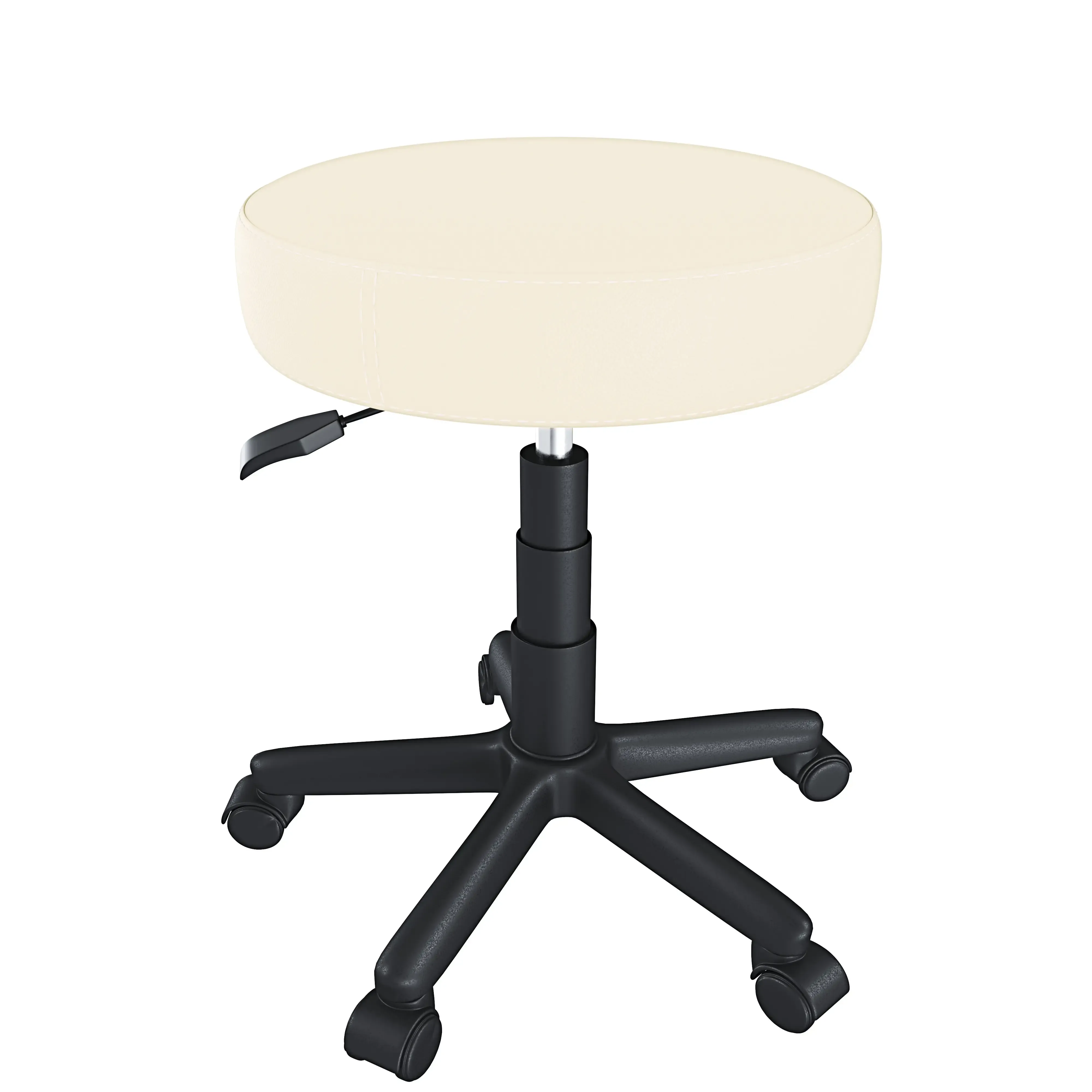 Sgabello Estetista Rotondo Ruote Sgabelli Manicure Pedicure Massaggio Fisioterapia Tatuaggi Sedia Girevole Ecopelle Seduta Imbottita Altezza Regolabile