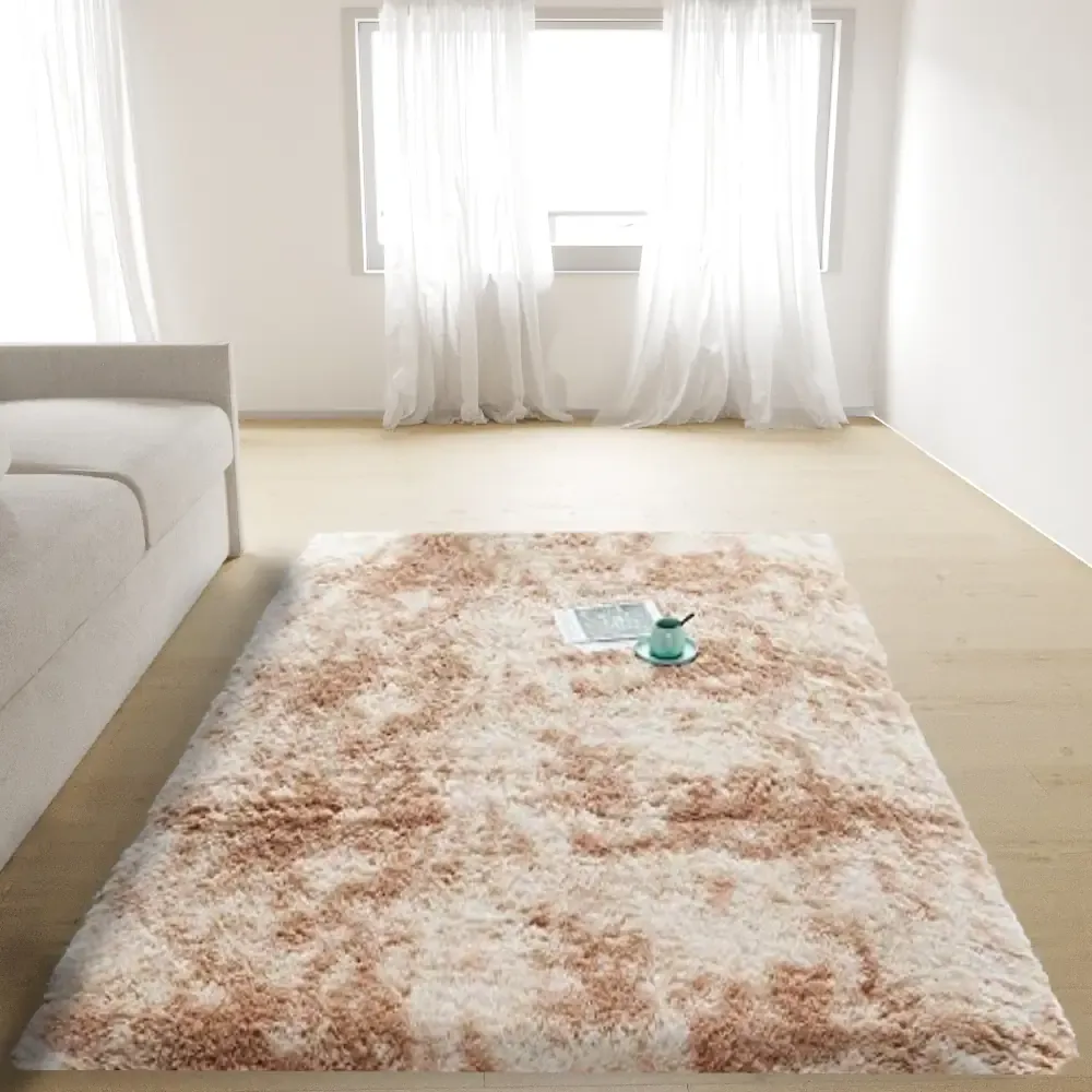 Tappeto Peloso Shaggy A Pelo Alto Lungo Morbido Per Soggiorno Salotto Camera Antiscivolo Moderno In Diversi Colori E Misure, Colore Intenso e Brillante