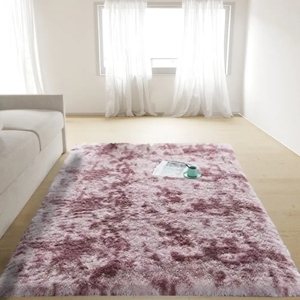 Tappeto Peloso Shaggy A Pelo Alto Lungo Morbido Per Soggiorno Salotto Camera Antiscivolo Moderno In Diversi Colori E Misure, Colore Intenso e Brillante