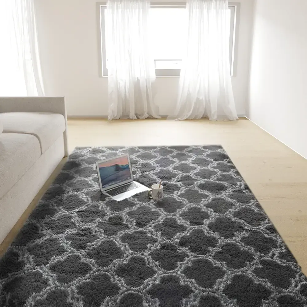 Tappeto Peloso Shaggy A Pelo Alto Lungo Morbido Per Soggiorno Salotto Camera Antiscivolo Moderno In Diversi Colori E Misure, Colore Intenso e Brillante