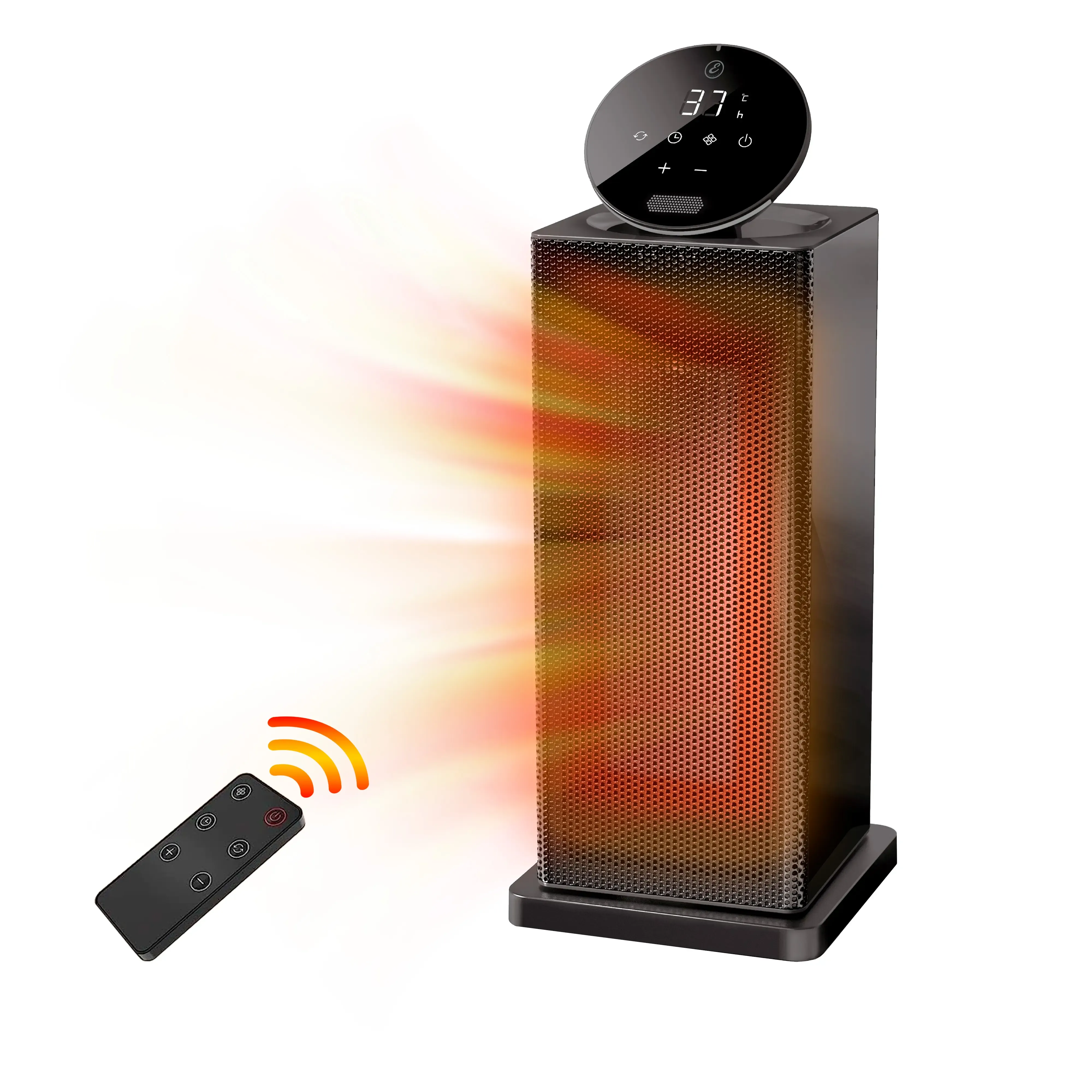 Termoventilatore Ceramico 2000 Watt Basso Consumo Stufa Stufetta Elettrica Ceramica Potente Temperatura Regolabile Timer Oscillazione 90° Con 3 Modalità Protezione Surriscaldamento Ribaltamento Casa