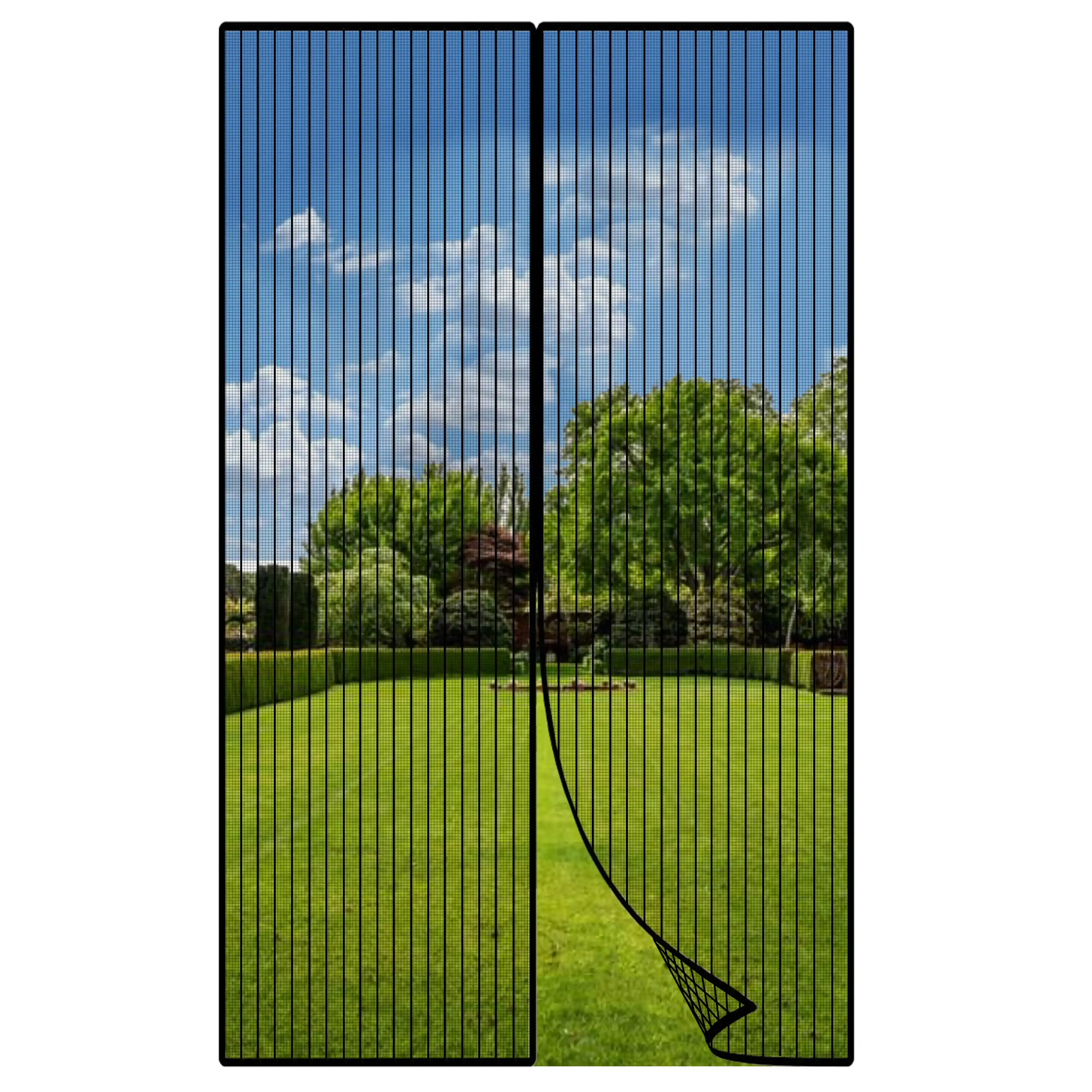 Zanzariera Magnetica Per Porte Finestre Con 32 Magneti Tenda Zanzariera Rete Porta Ingresso Cortile Giardino Balcone Anti Insetti Traspirante Chiusura Automatica Si Chiude Da Sola Nero (140 x 240 Cm)