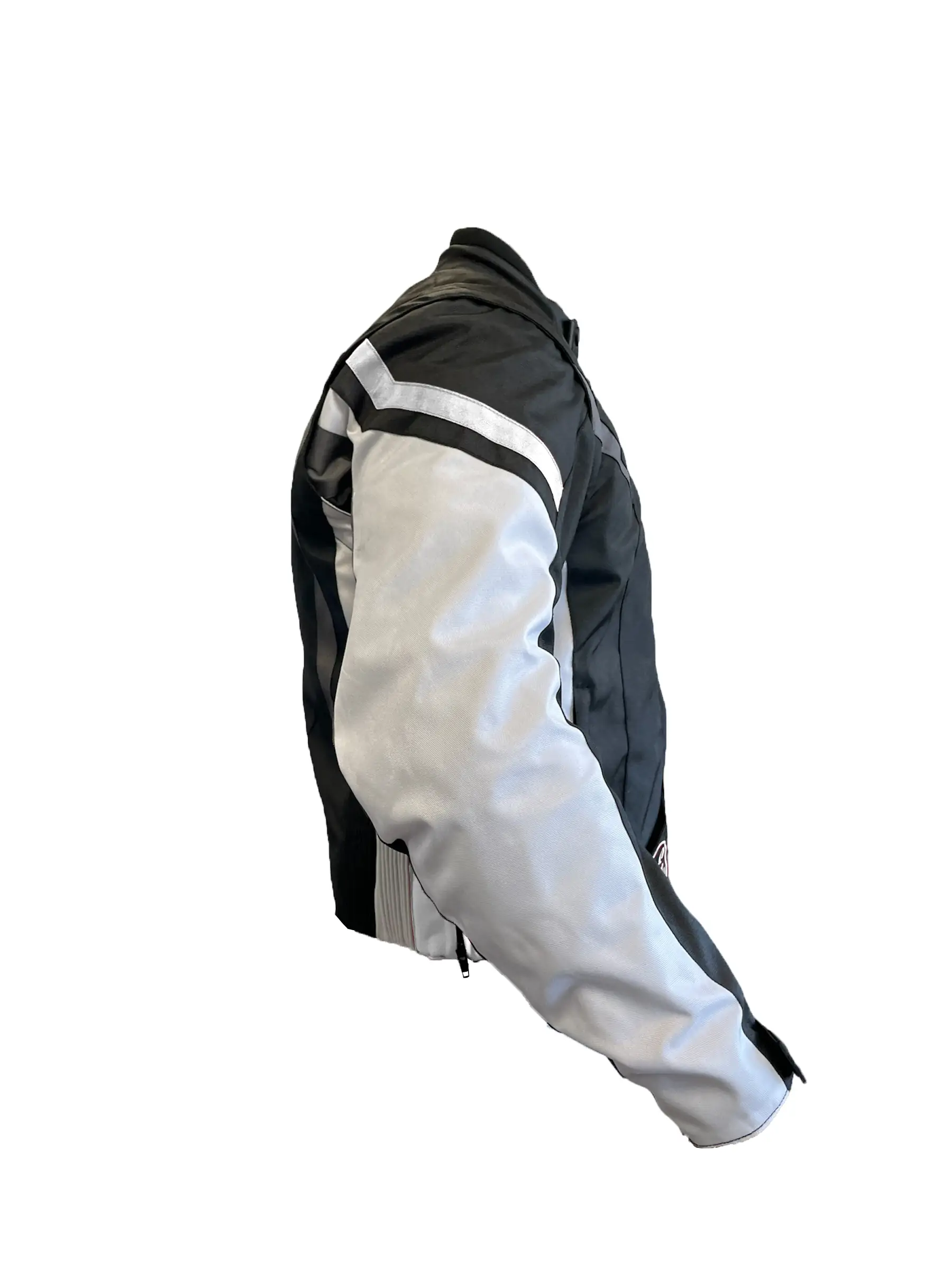 Giacca Moto L Bianco Con Protezioni CE Removibili Giubbotto In Tessuto Cordura Con Manica Staccabile Gilet Termico Removibile Tasche Con Chiusura A Zip 4 Stagioni