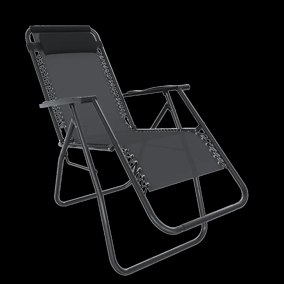 Sedia Sdraio A Gravità Zero Da Giardino Poggiatesta Regolabile Sedia Pieghevole Oscillante Ergonomica Traspirante Zero Gravity Da Esterno Piscina Mare Portata Massima 120 Kg (Grigio Scuro)