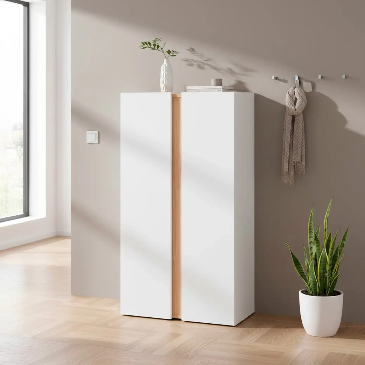 Scarpiera A 2 Ante Con 6 Ripiani Regolabili Mobile Portascarpe Moderno Per Ingresso Zona Giorno Corridoio Design Minimal Capacità Fino A 18 Paia