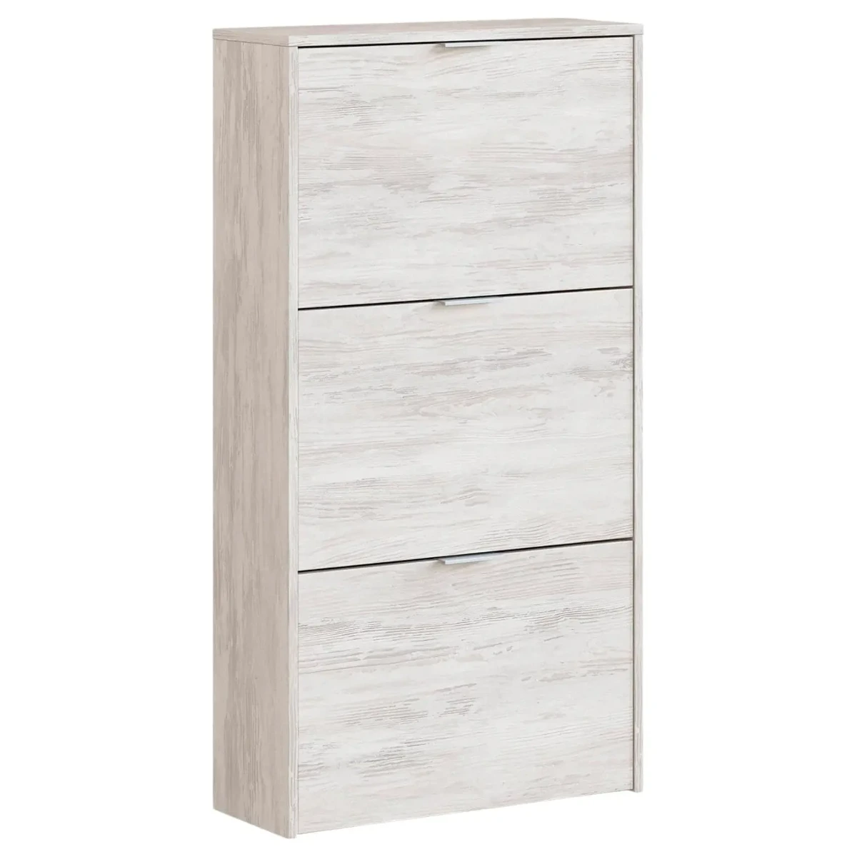 Scarpiera A Ribalta Salvaspazio 3 Ante E 6 Ripiani Mobile Portascarpe Antigraffio Fino A 20 Paia Di Scarpe Design Moderno Minimal Ingresso Corridoio Retro Porta 113 x 60 x 22 Cm