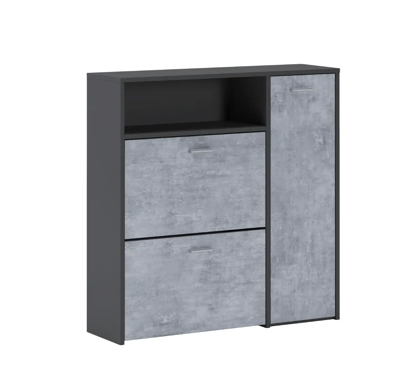 scarpiera-mobile-portascarpe-salvaspazio-ingresso-con-2-ribalte-doppia-profonditagrave-4-vani-a-giorno-design-moderno-per-corridoio-sala-915-x-94-x-266-cm-grigio-e-cemento-439650