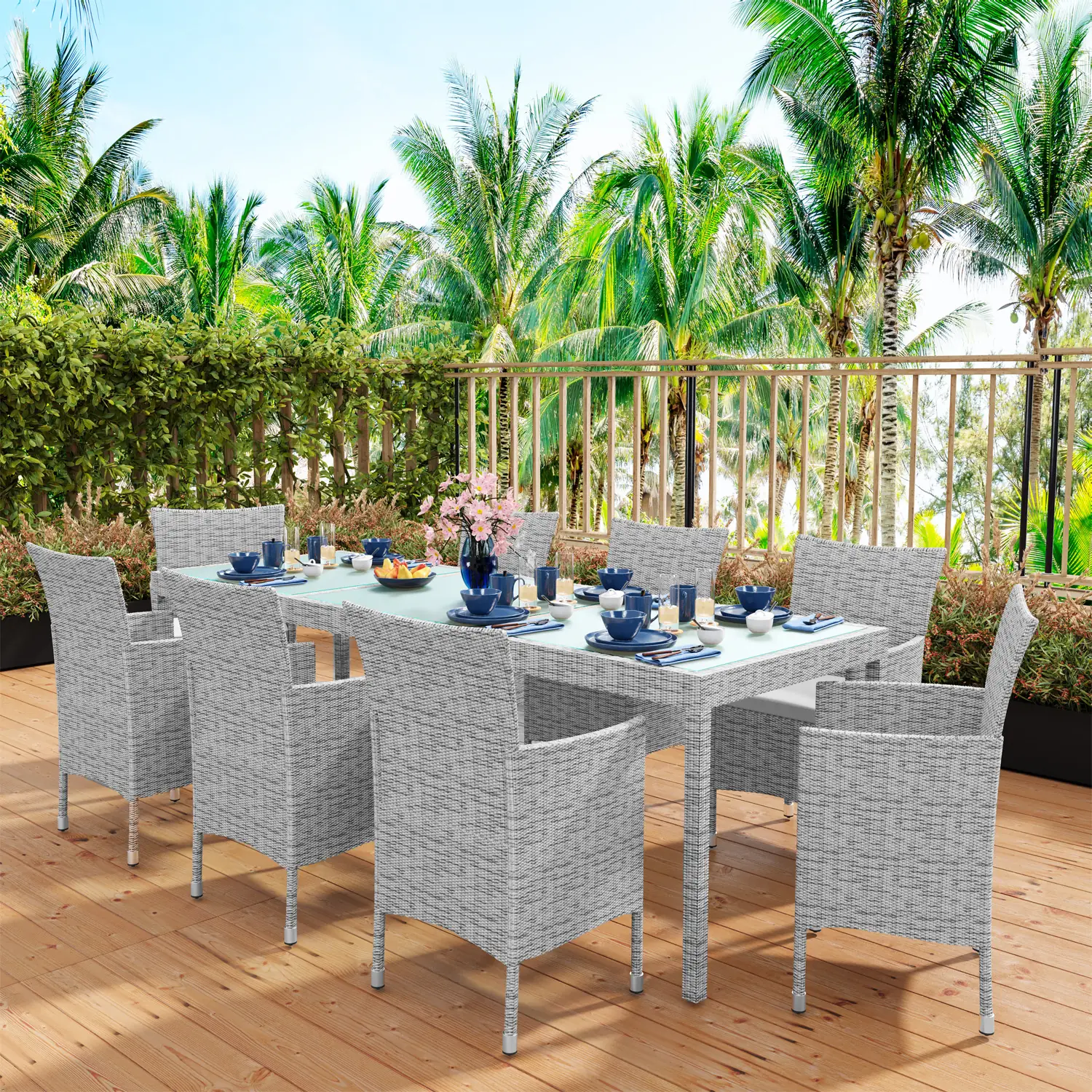 set-di-8-sedie-impilabili-e-1-tavolo-rettangolare-con-ripiano-in-vetro-mobili-da-giardino-salotto-salottino-rattan-4-posti-per-terrazzo-balcone-esterno-piscina-cuscini-sfoderabili-colore-grigio-beige-55974-1