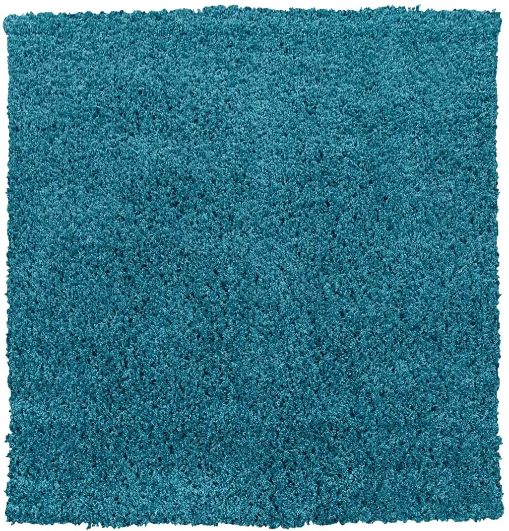 Tappeto Shaggy A Pelo Lungo Antiscivolo Moderno Per Salotto Camera Soggiorno In Diversi Colori E Misure, Colore Intenso e Brillante, 40 x 60 cm, Turchese
