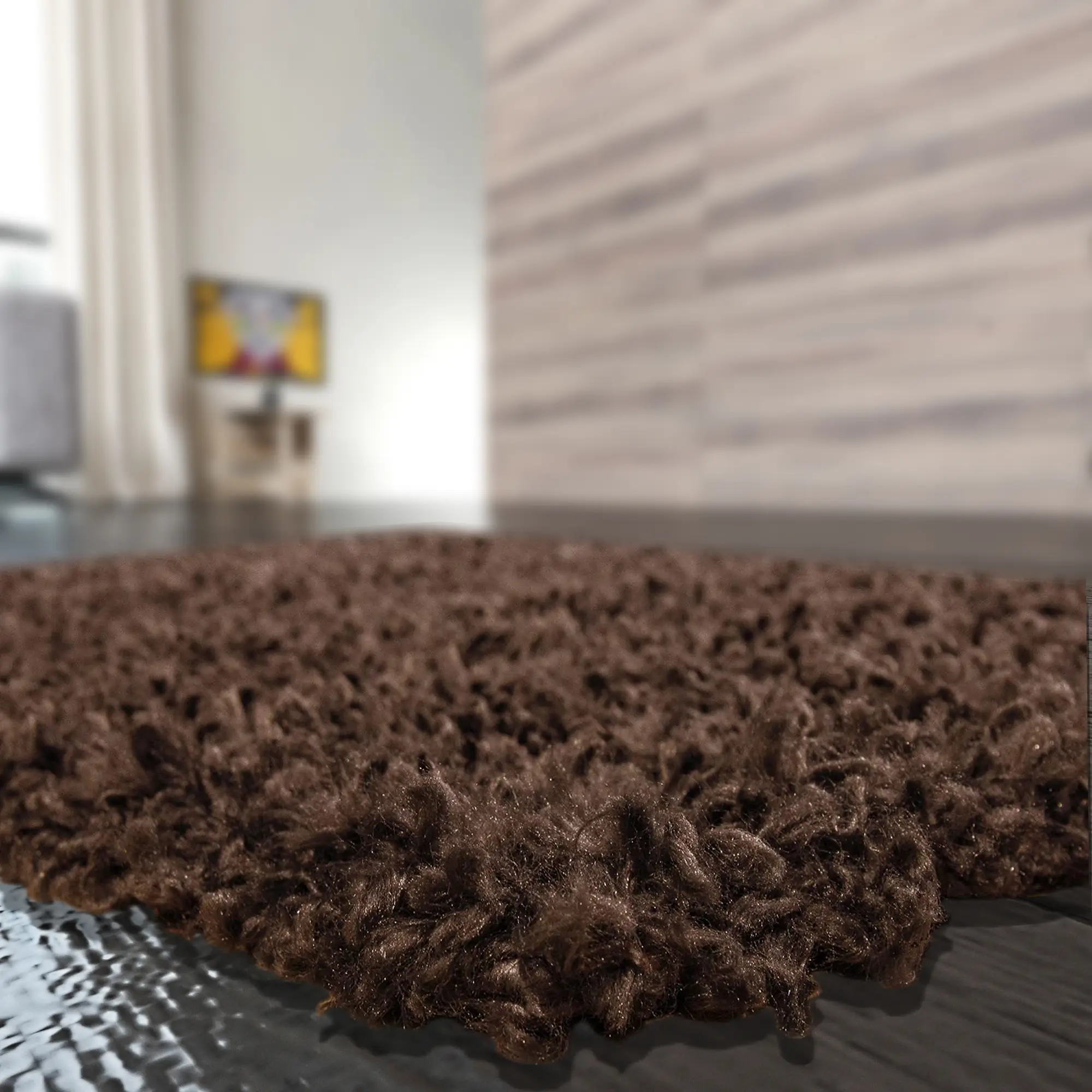 tappeto-shaggy-a-pelo-lungo-antiscivolo-moderno-per-salotto-camera-soggiorno-in-diversi-colori-e-misure-colore-intenso-e-brillante-quadrato-150-x-150-cm-marrone-190588-2