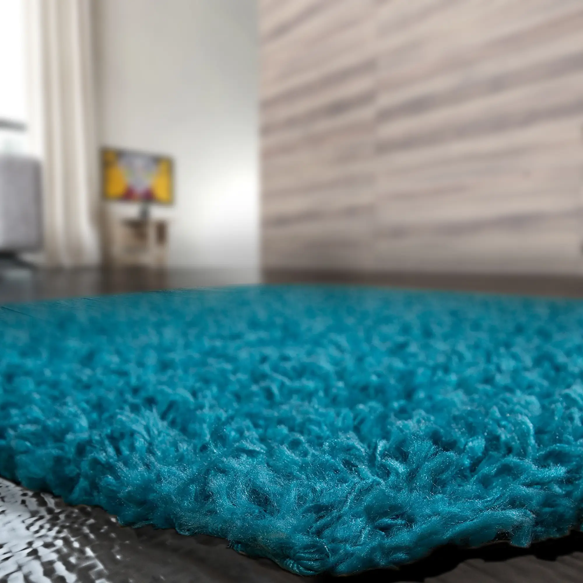 tappeto-shaggy-a-pelo-lungo-antiscivolo-moderno-per-salotto-camera-soggiorno-in-diversi-colori-e-misure-colore-intenso-e-brillante-quadrato-200-x-200-cm-turchese-190600-2