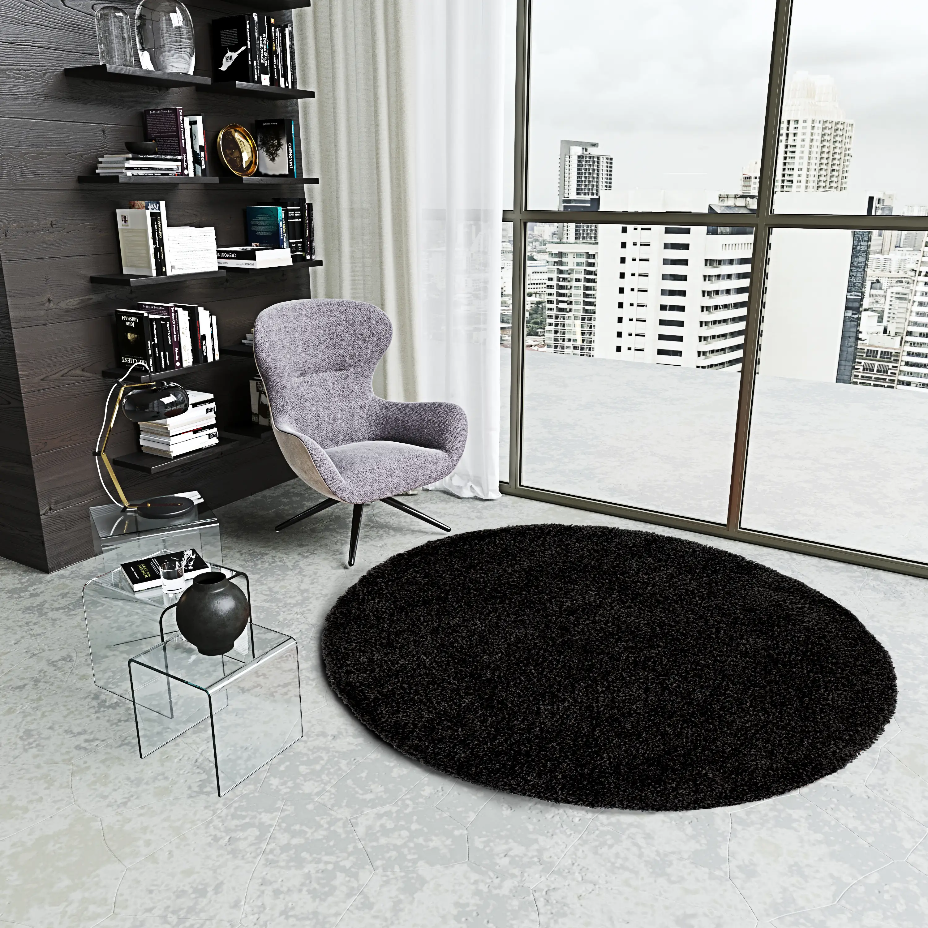 tappeto-shaggy-a-pelo-lungo-antiscivolo-moderno-per-salotto-camera-soggiorno-in-diversi-colori-e-misure-colore-intenso-e-brillante-rotondo-160-cm-nero-190627-1