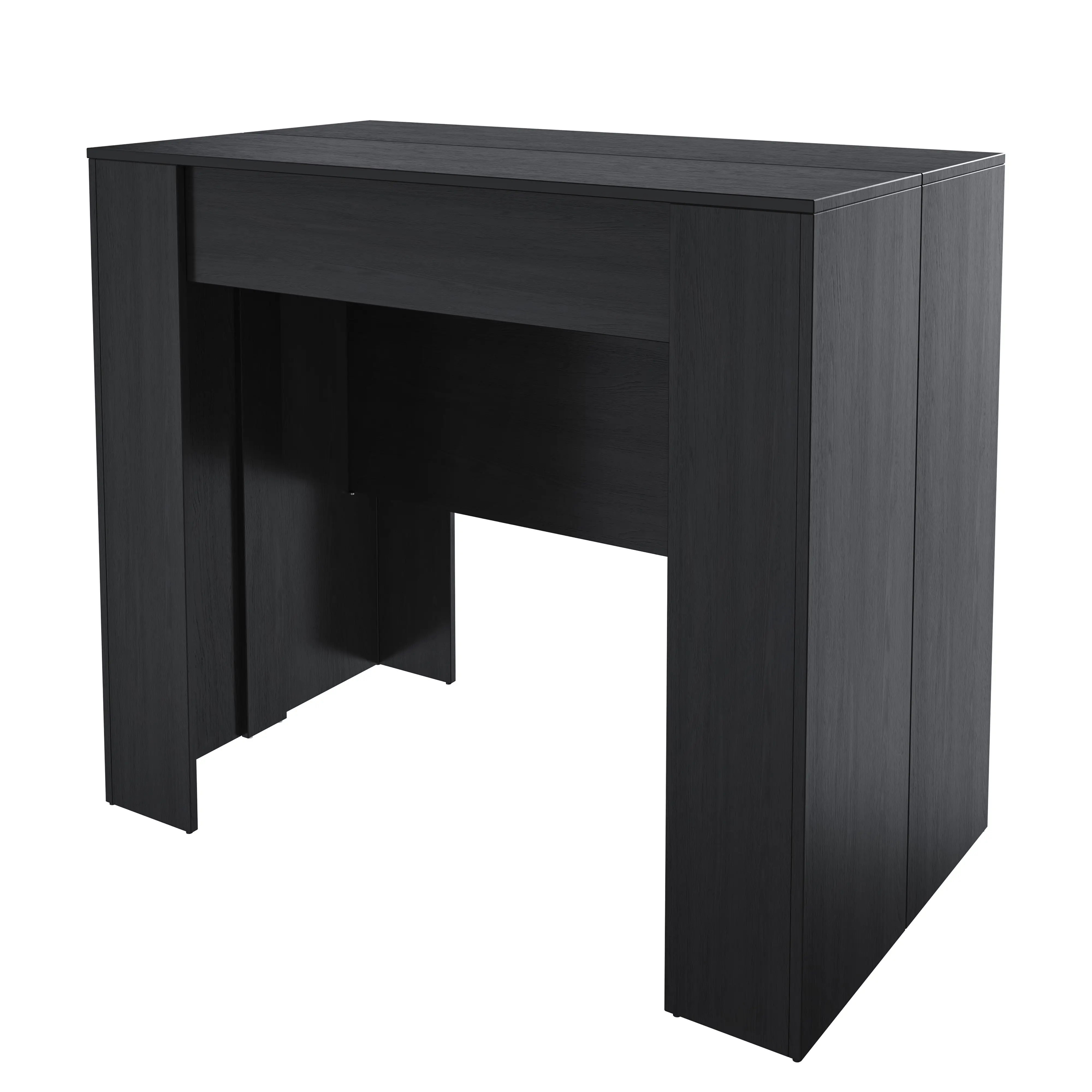 Tavolo Consolle Allungabile New York Plus Fino A 2.37 Metri, Tavolo 10 Posti Salvaspazio Multiposizione, Design Moderno Ed Elegante, Consolle Per Casa E Ufficio, 78 x 51 x 90 cm, Colore Nero