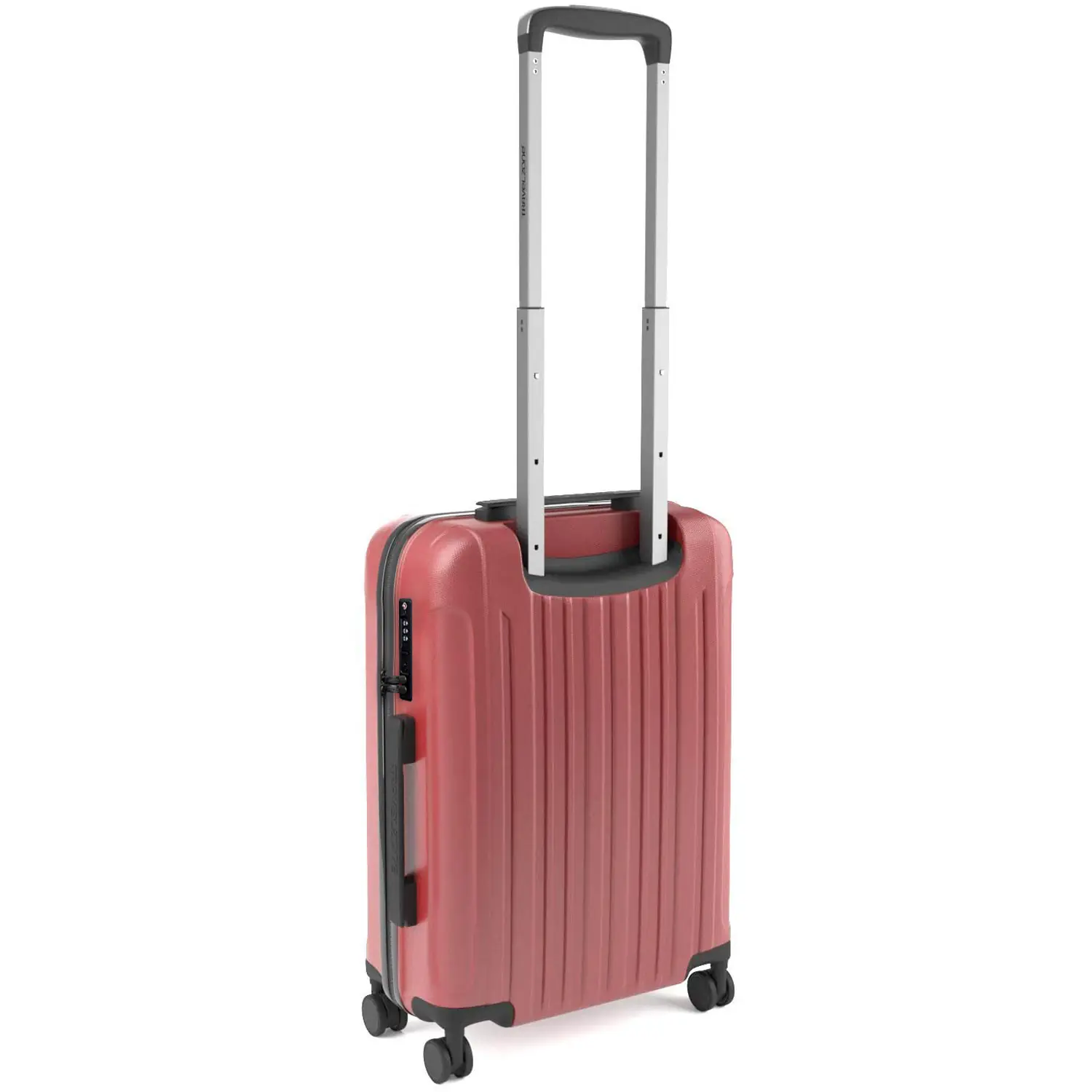 TROLLEY SAMMY "TRAVELZONE" RED - RIGIDO CON 4 RUOTE IN ABS POLICARBONATO ANTIGRAFFIO RIGIDO IMPERMEABILE