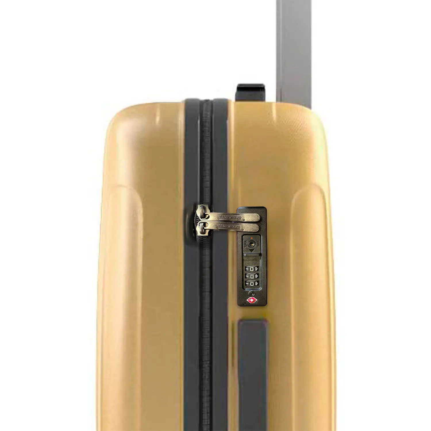 TROLLEY SAMMY "TRAVELZONE" YELLOW - RIGIDO CON 4 RUOTE IN ABS POLICARBONATO ANTIGRAFFIO RIGIDO IMPERMEABILE