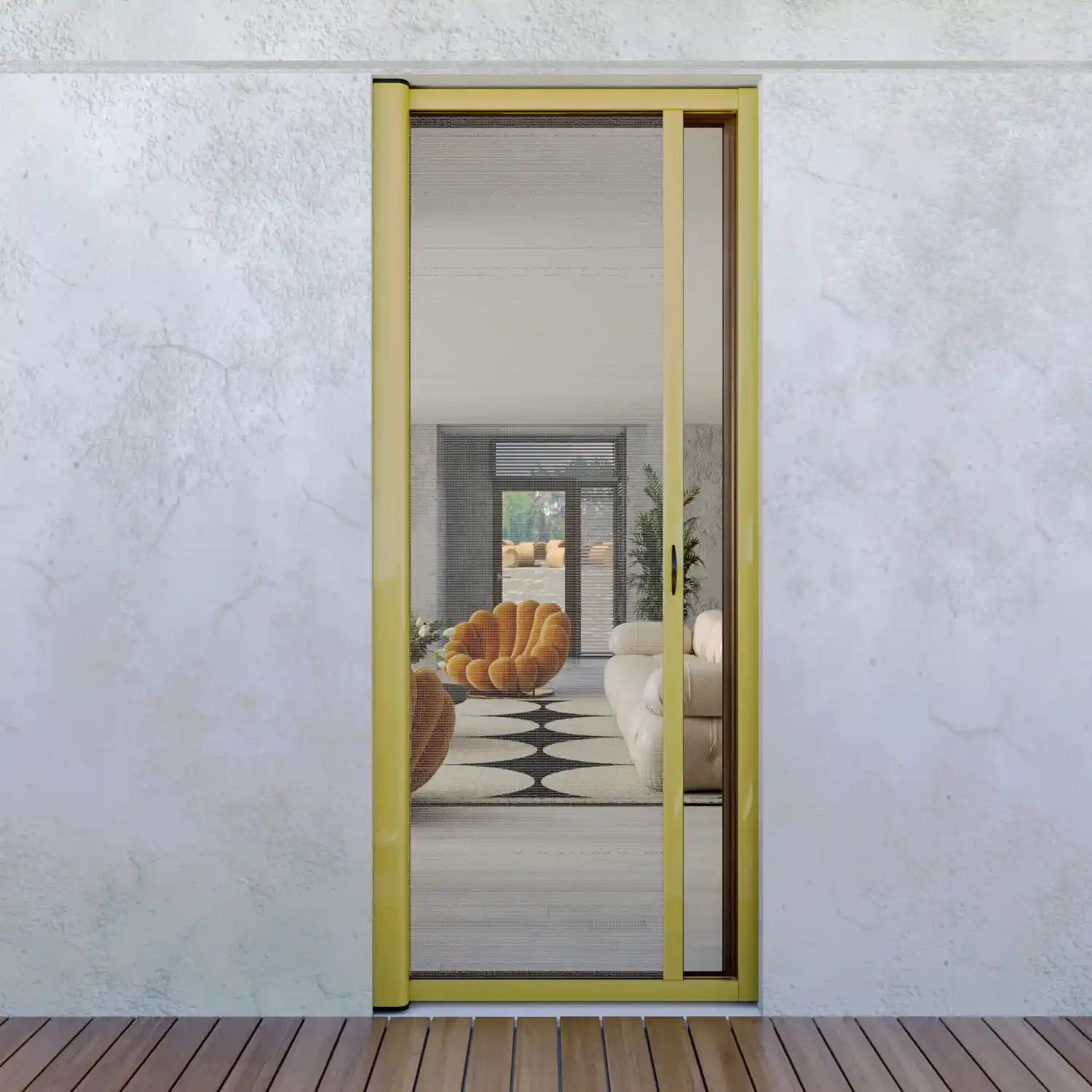 Zanzariera A Rullo Orizzontale 150 X 250 Cm Oro